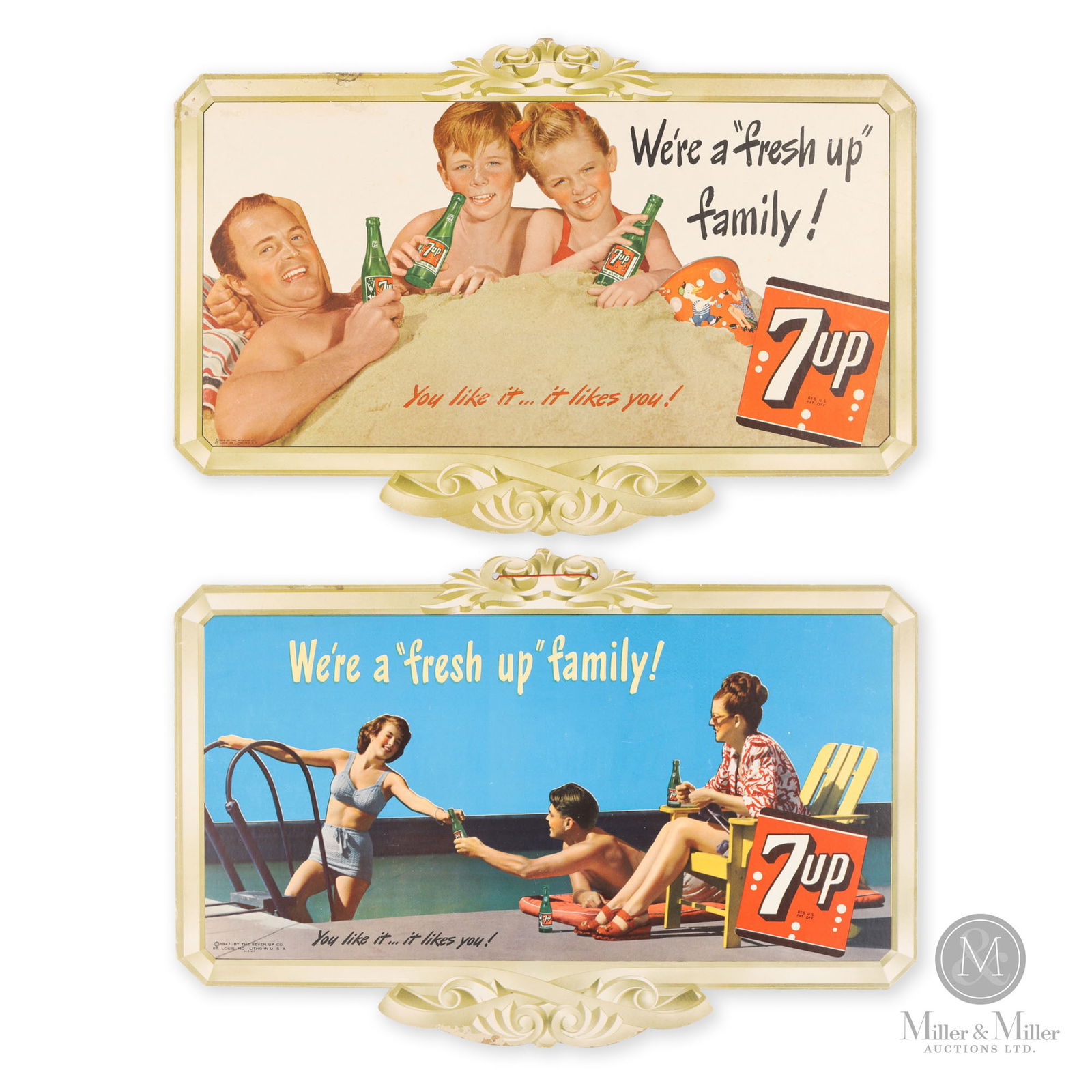 Seven-Up Die-cut Counter Signs (1 of 7)