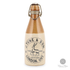 J.Tune & Son London Canada Ginger beer bottle J.Tune & Son London Canada Ginger beer bottle
