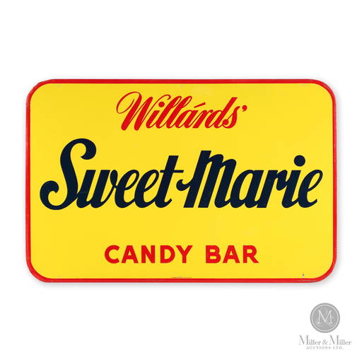 Willards' Sweet Marie Candy Bar Sign