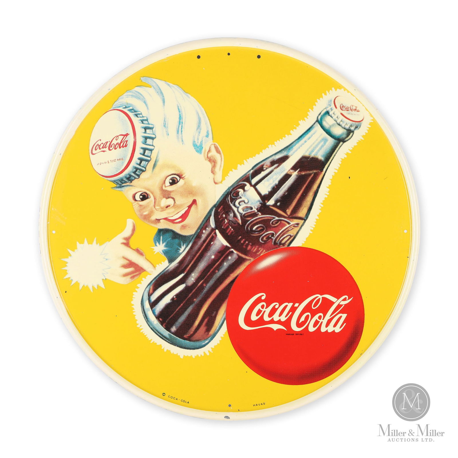 Coca-Cola "Sprite Boy" Convex Sign (1 of 5)
