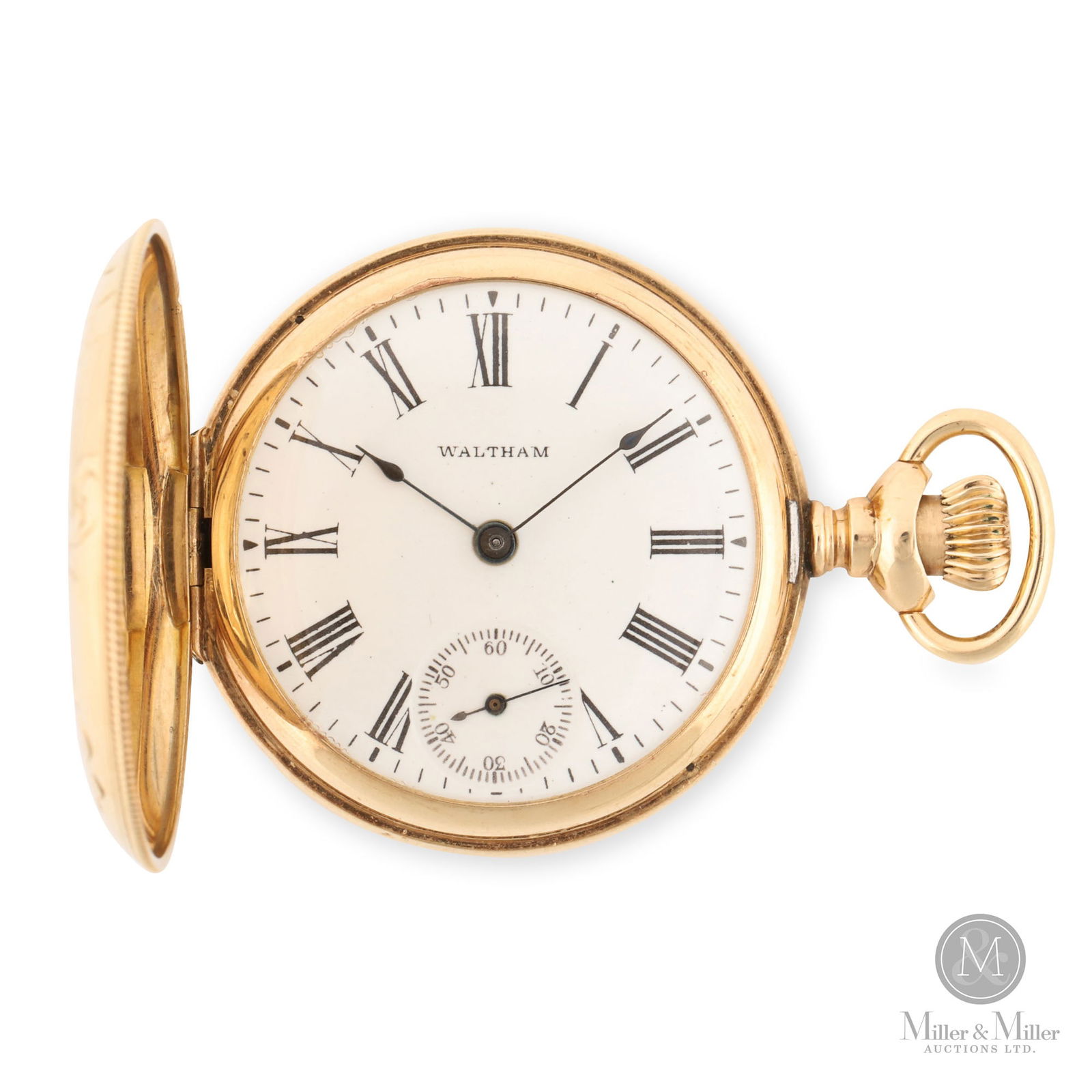 Waltham Seaside 14K Gold Pocket Watch (1 of 8)