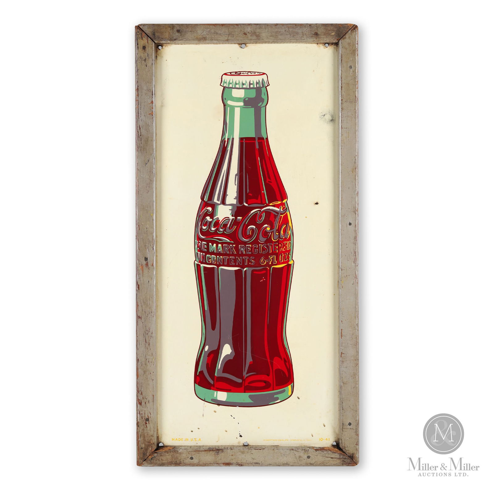 Coca-Cola 1941 Vertical Bottle Sign (1 of 5)