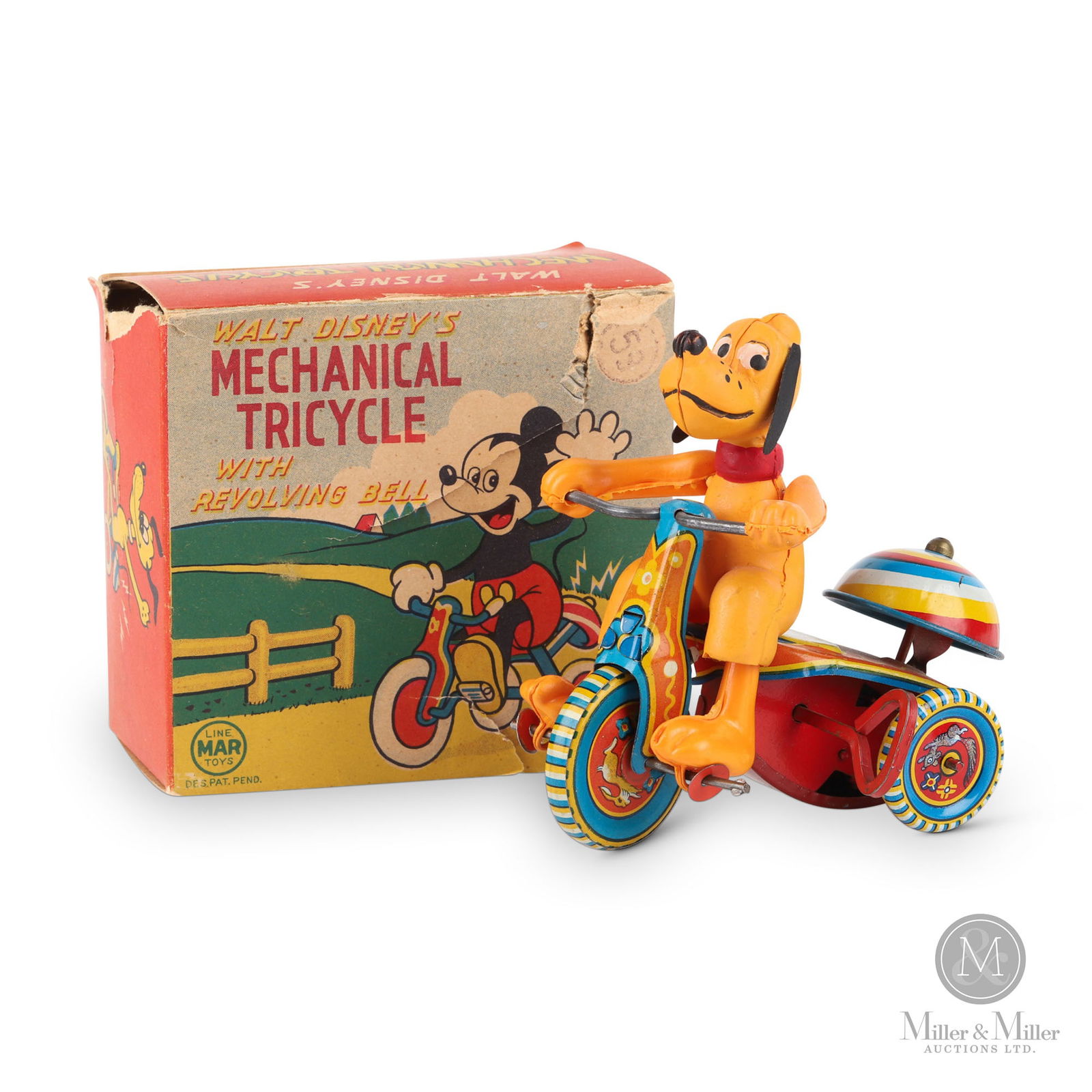 Linemar "Walt Disney's Mechanical Tricycle" with Pluto (1 of 12)