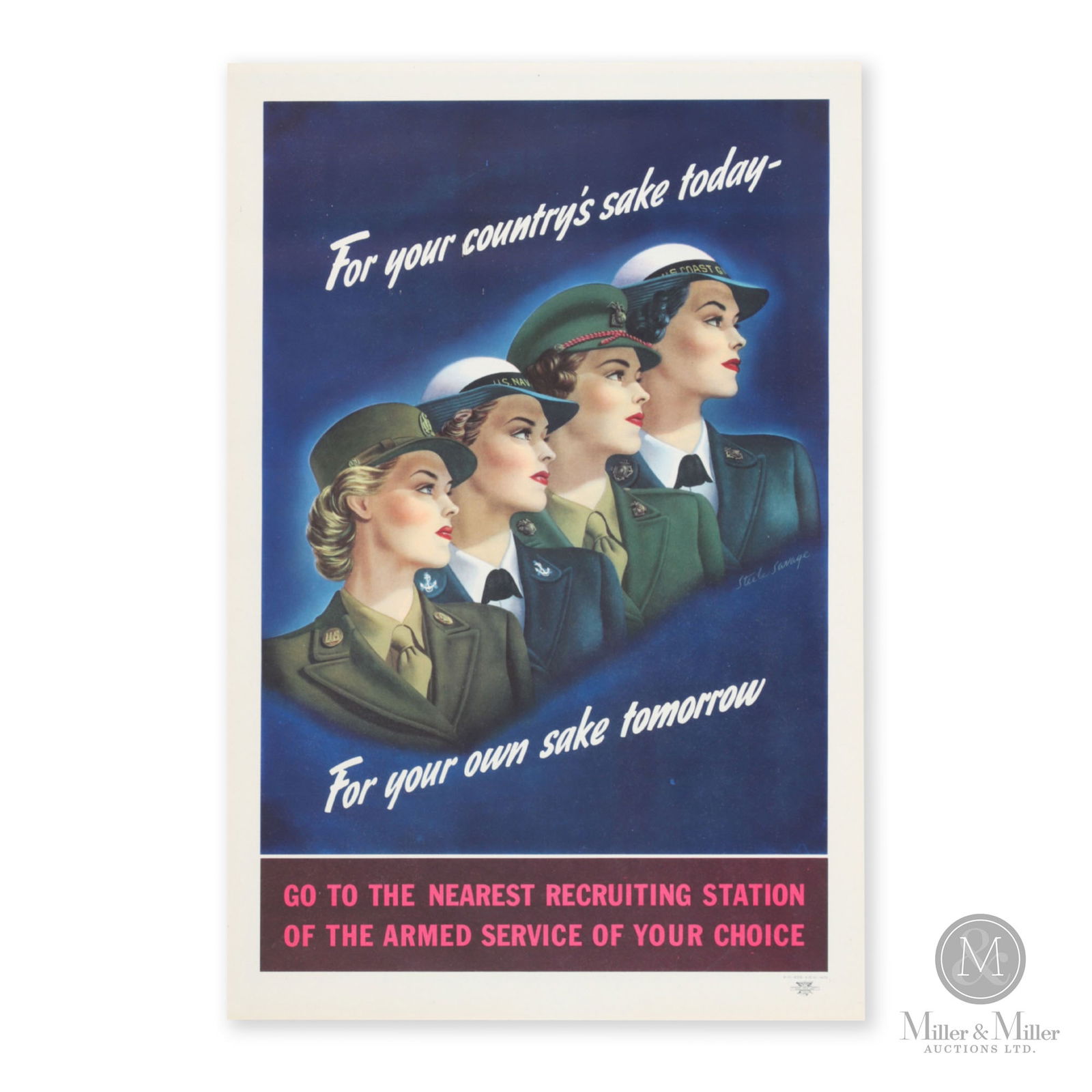 WWII U.S. Army Women Recruitment Poster (1 of 5)