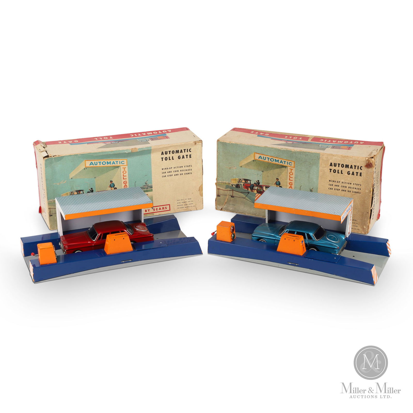 SEARS　AUTOMATIC TOLL GATE　TIN TOY　ブリキ SEARS AUTOMATIC TOLL GATE TIN TOY Vintage Tin Toy Automatic