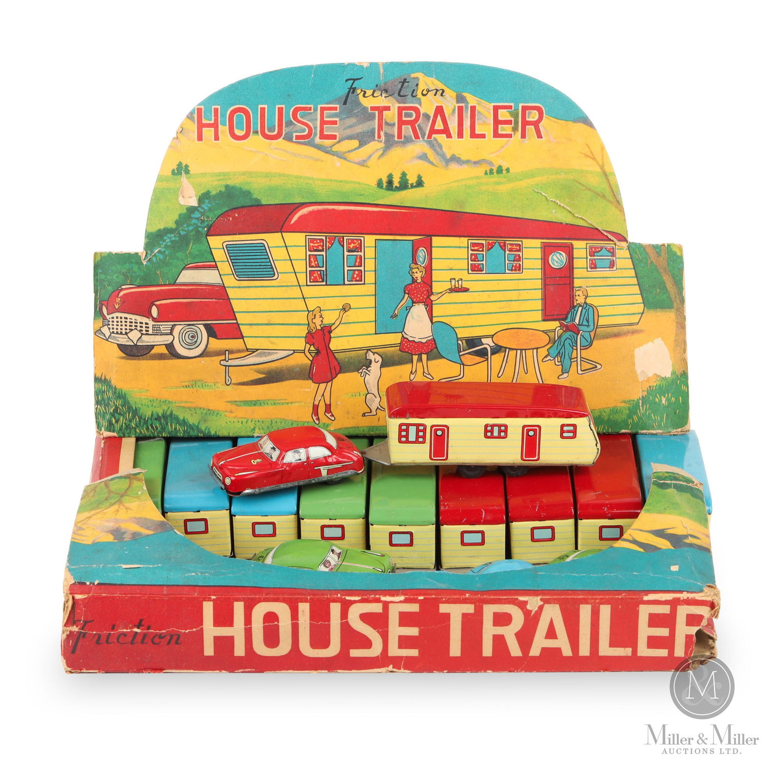 Japanese Friction House Trailer Partial Store Display Set (1 of 10)