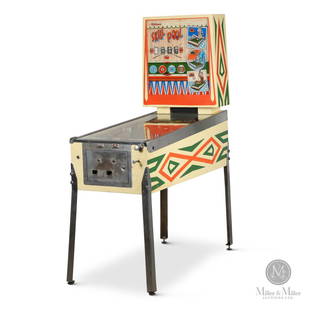 Williams Skill Pool Pinball Machine: American. 1960's Electro-mechanical. The Skill Pool pinball machine was launched in 1963. A total of 2,250 units were produced by Williams Electronic Games Inc. 67" x 53" x 23.5". The Howie Meyer Lega