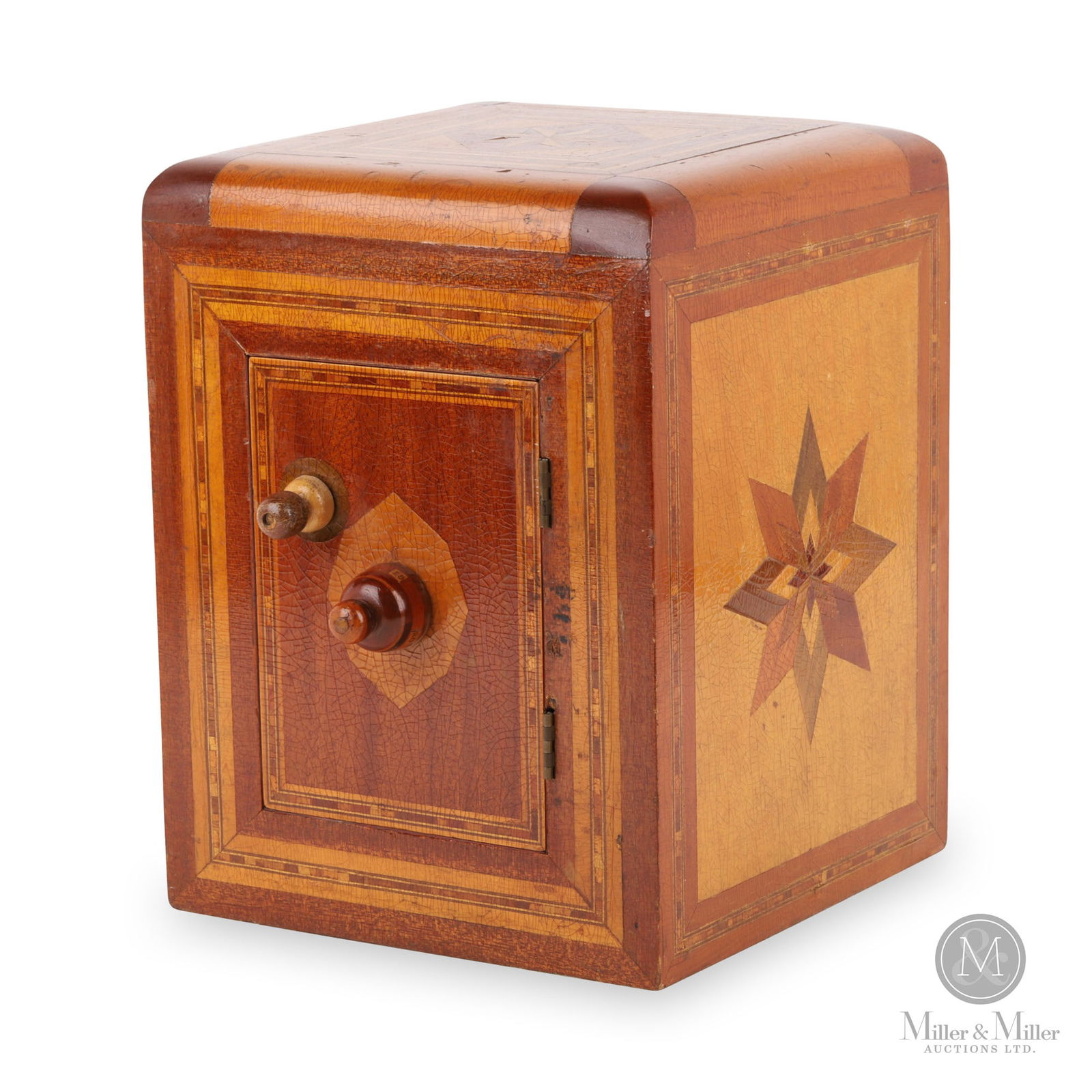 Quebec marquetry safe (1 of 9)