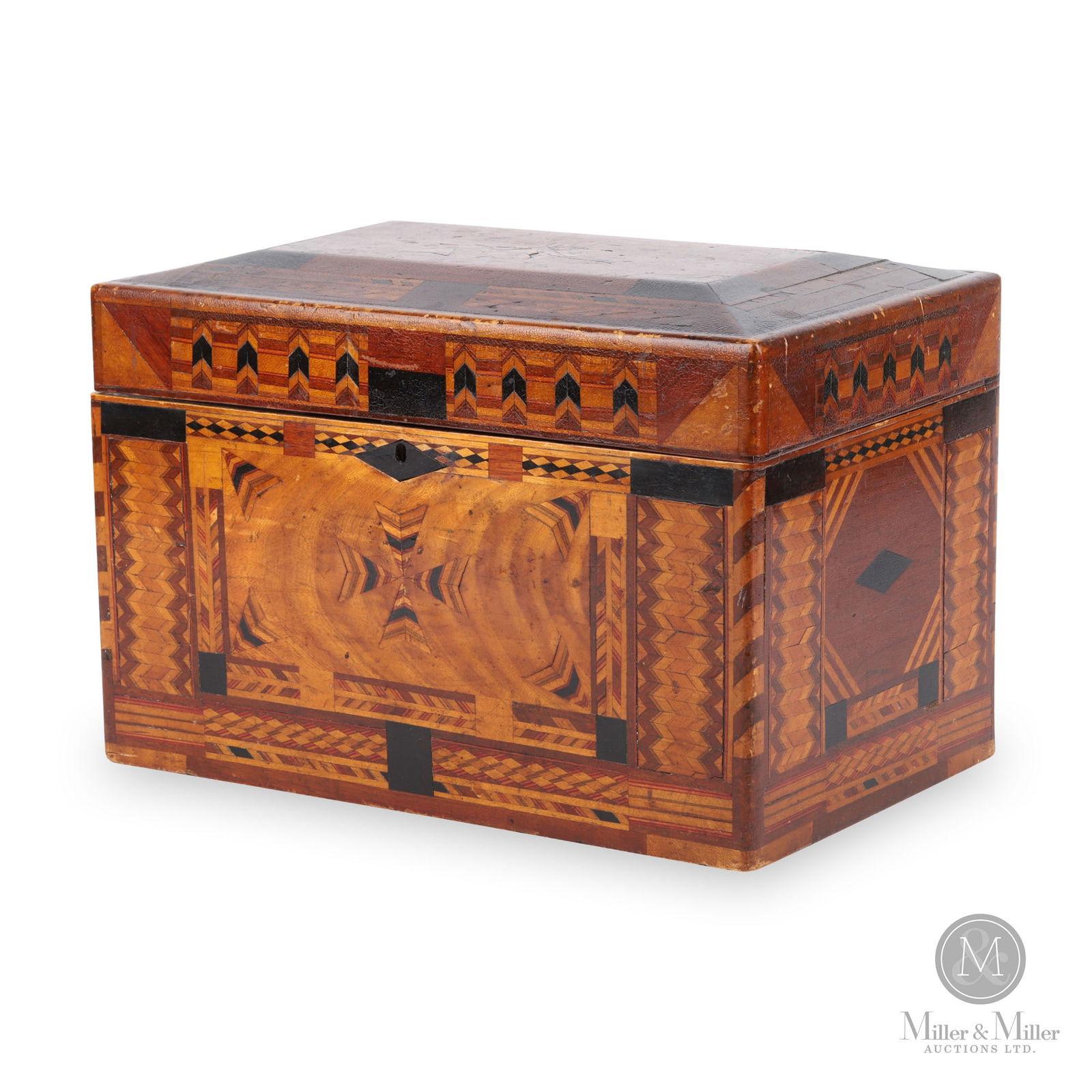 American marquetry jewelry box (1 of 8)