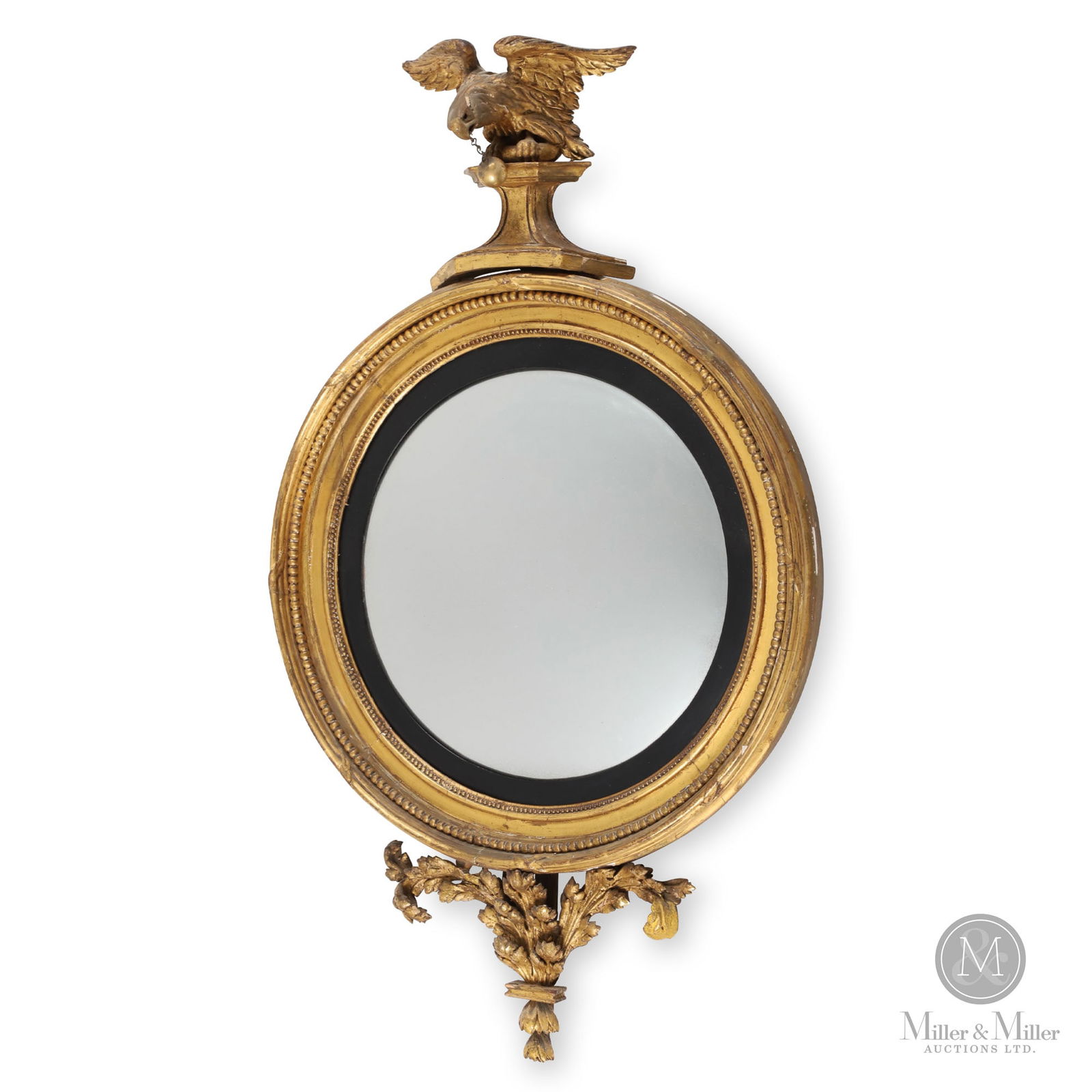 Convex mirror with eagle crest (1 of 7)