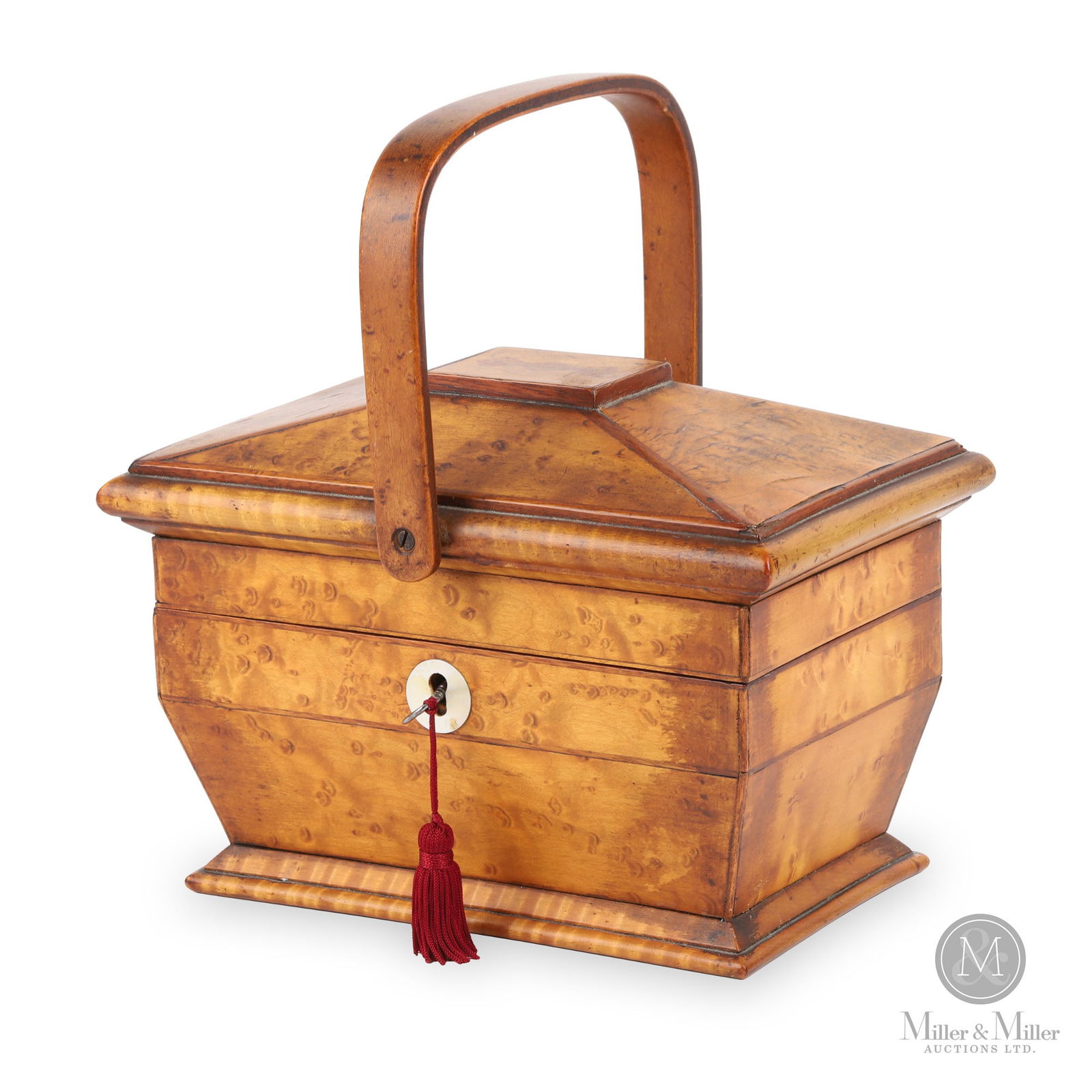 Birds Eye Maple Sewing Box (1 of 7)