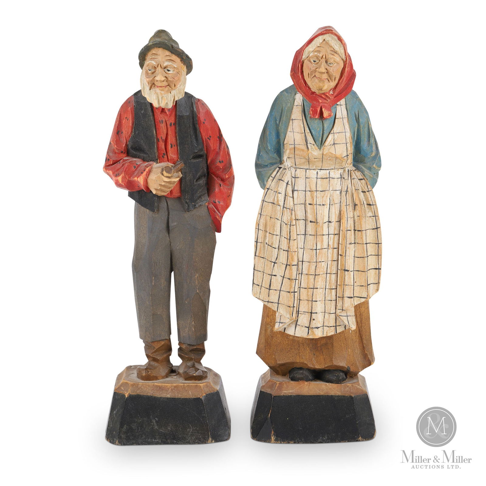 Two Elderly Quebecer Carvings By Paul Emile Caron (1 of 8)