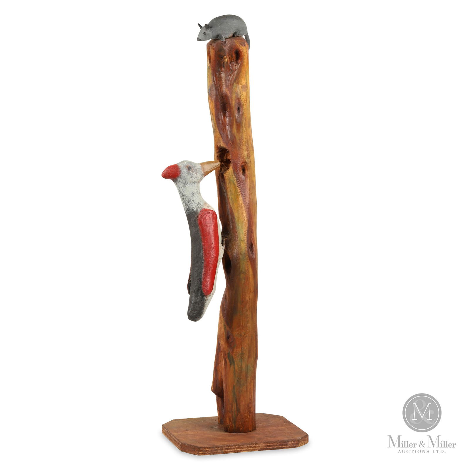 Woodpecker and Mouse Carving By Ewald Rentz (1 of 8)