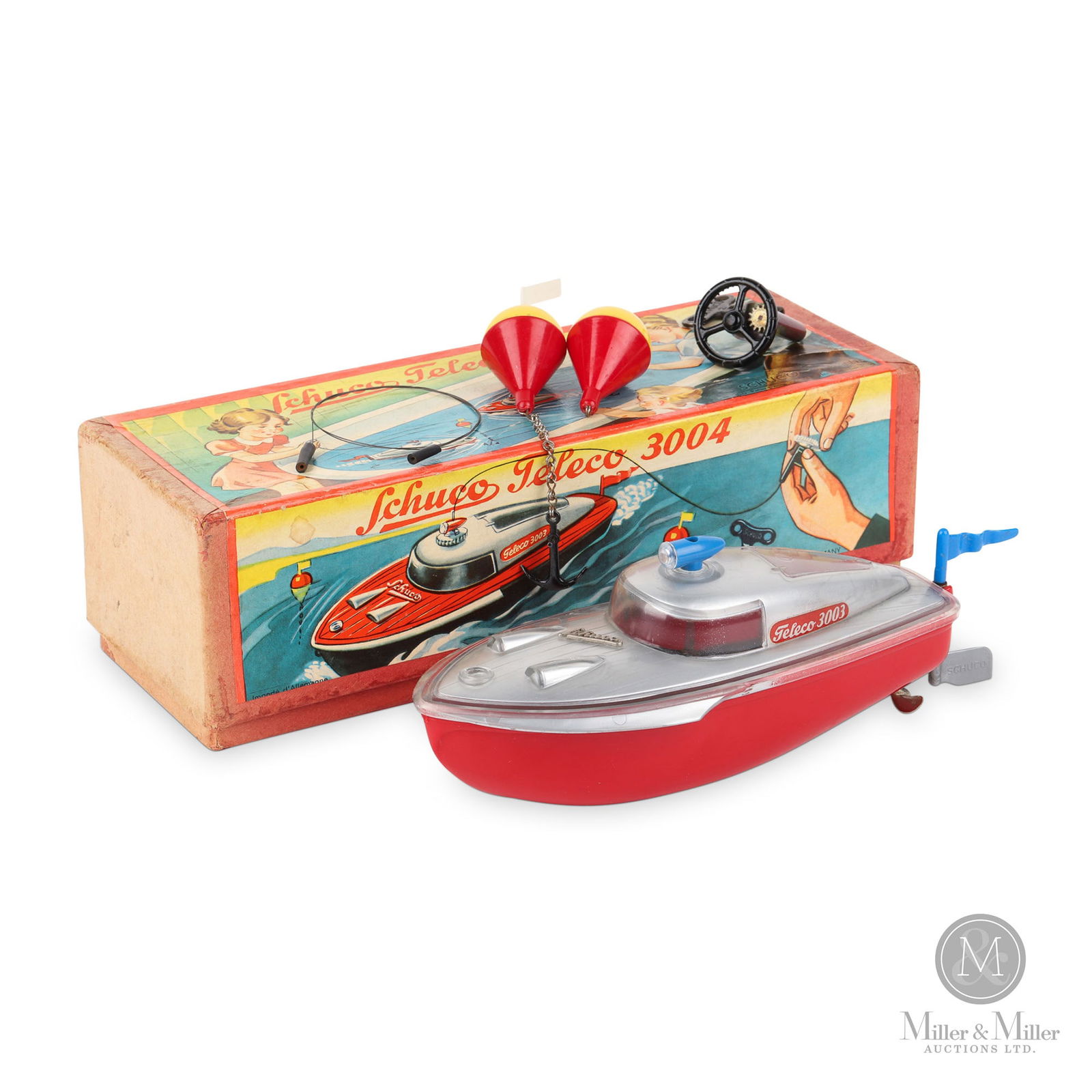 Schuco Teleco 3004 Kit With Teleco 3003 Boat (1 of 11)