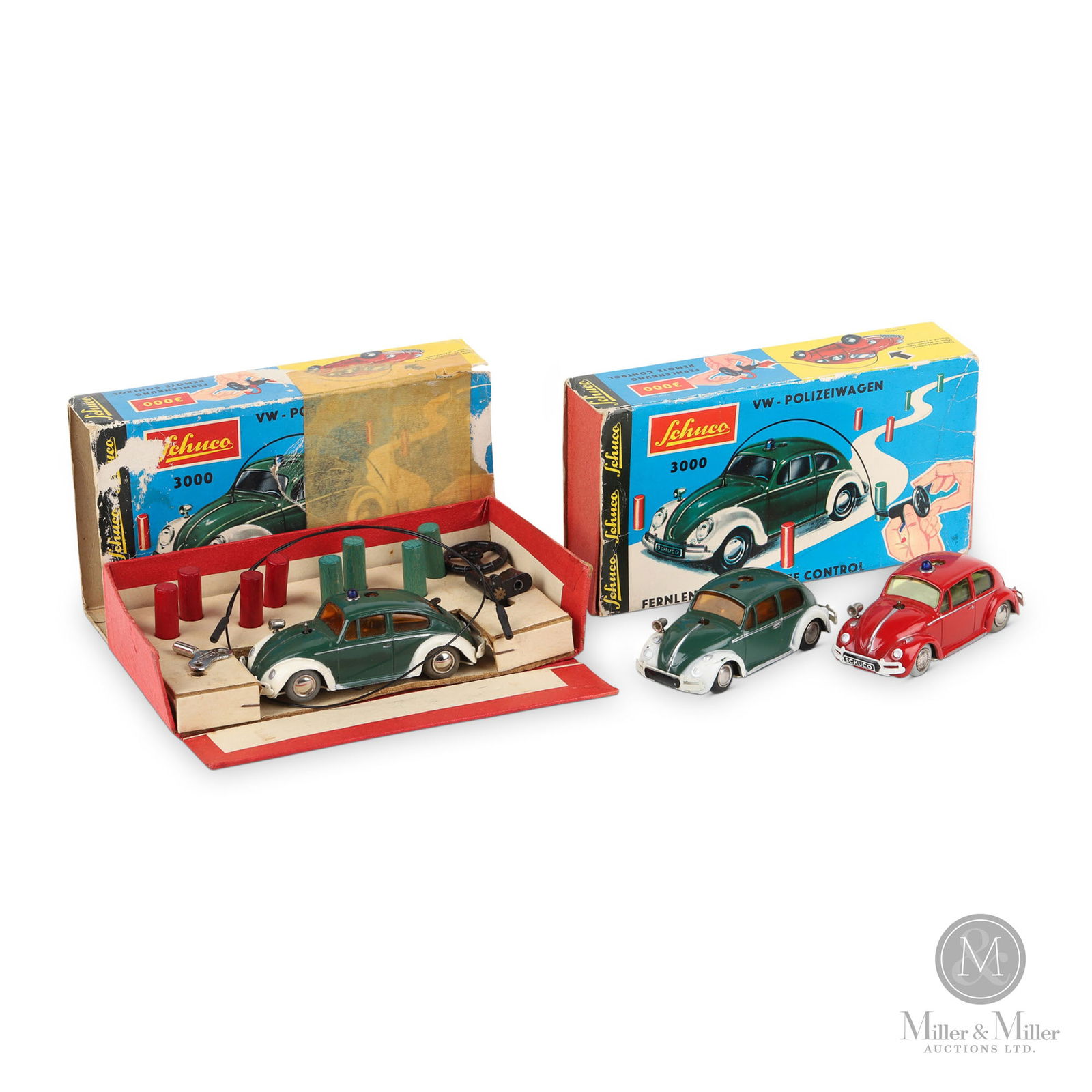 Schuco Volkswagen Remote Control Police Cars 3000 & Varianto 3040 (1 of 17)