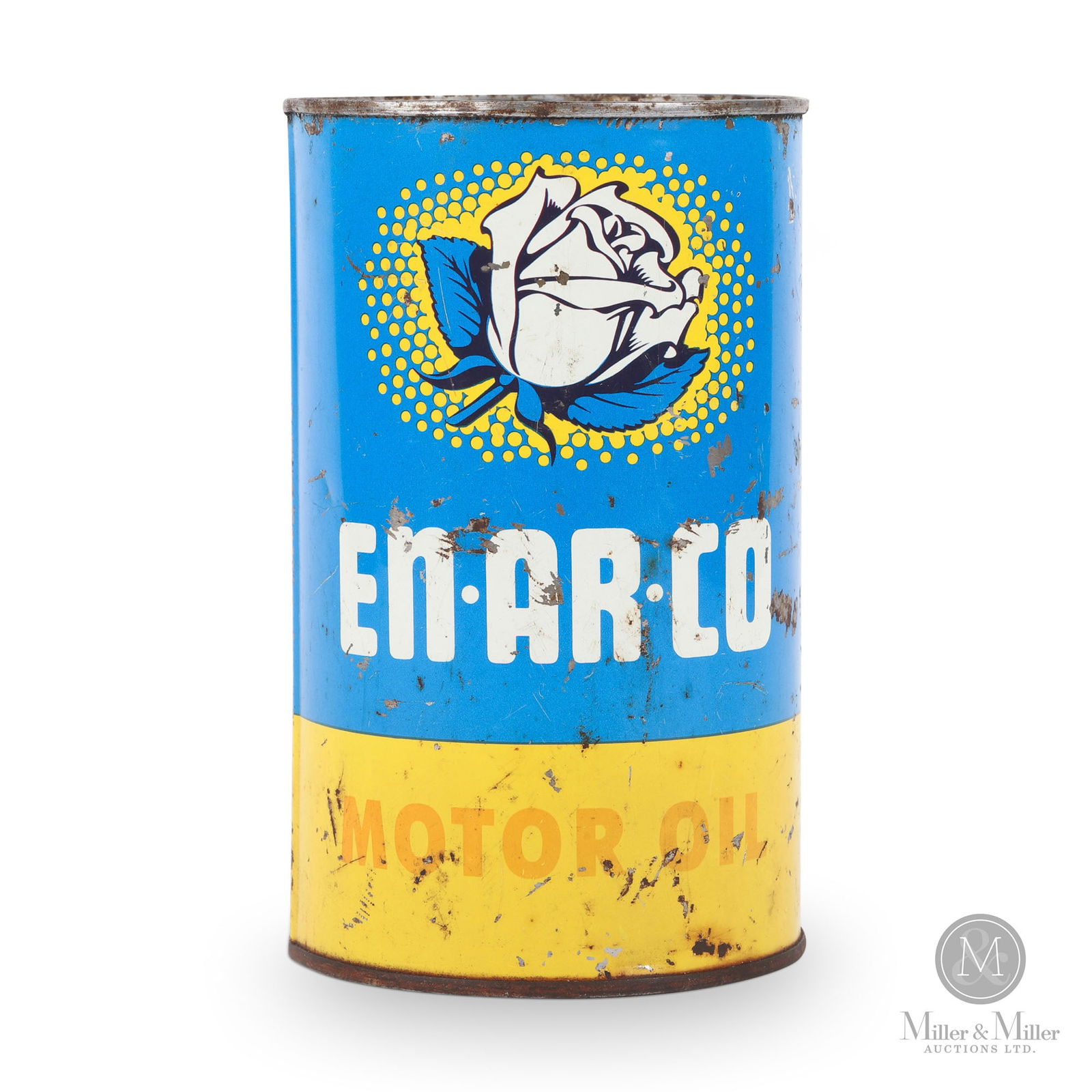 Rare Blue Misprinted Enarco Motor Oil 1 Quart Can (1 of 8)