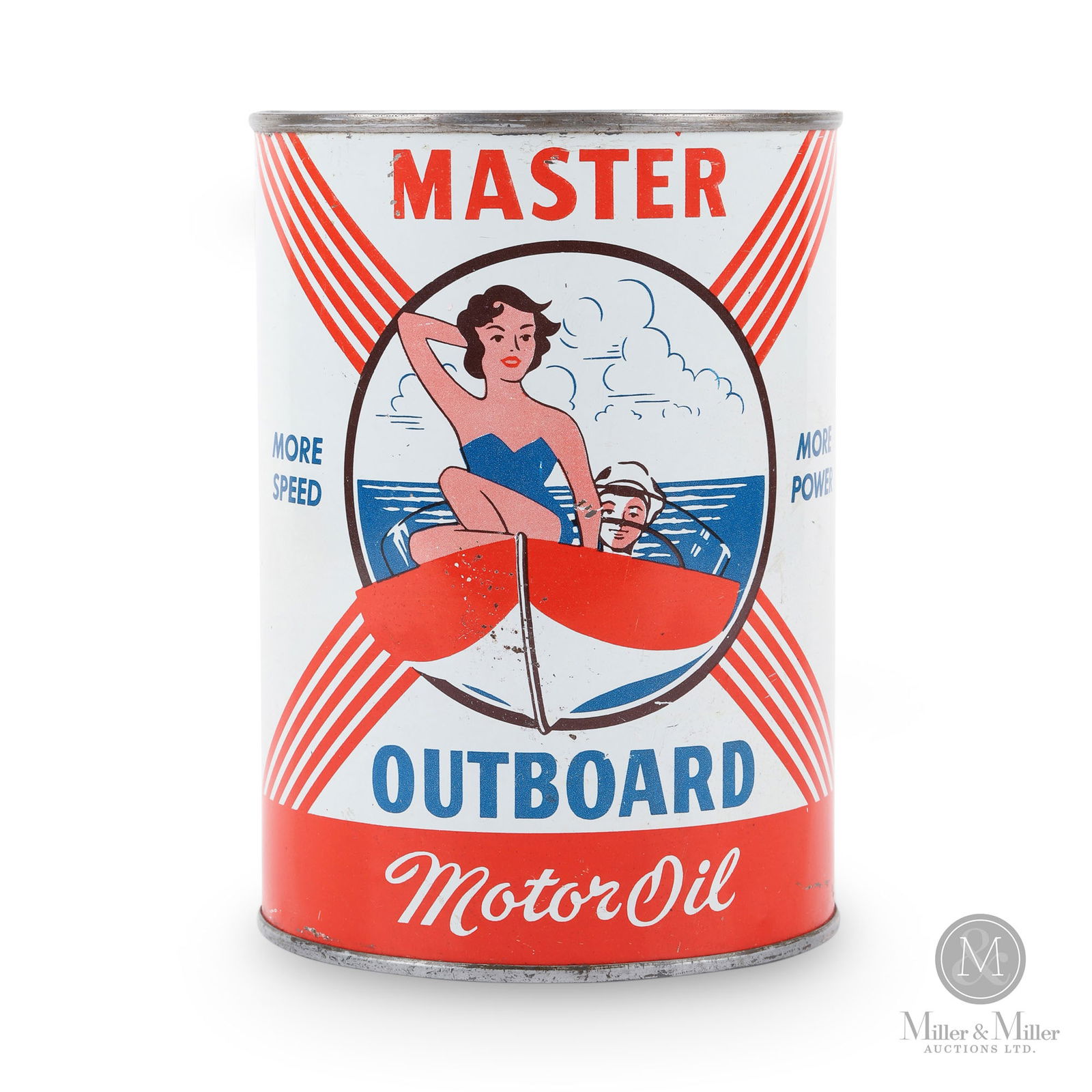 Master Outboard Motor Oil 1 U.S Quart Can (1 of 7)