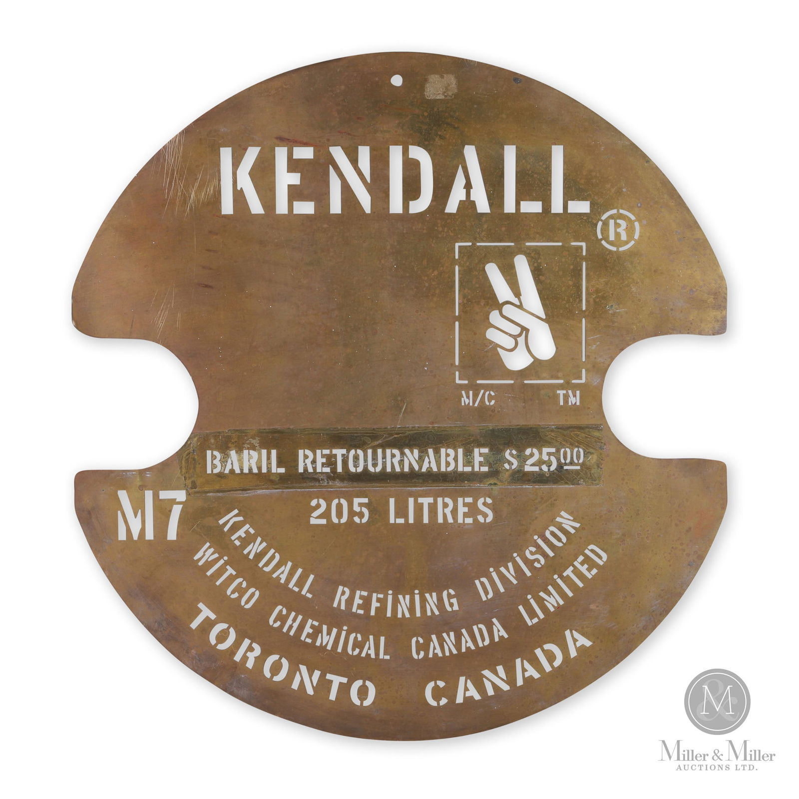 Kendall Motor Oil Bulk Barrel Stencil (1 of 4)