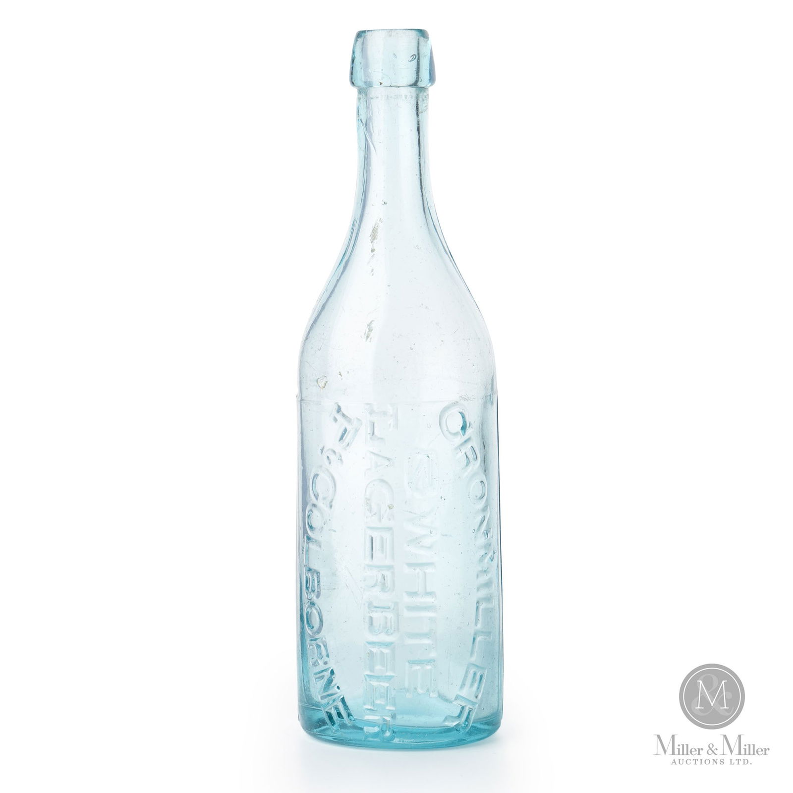 Cronmiller & White Brewery Port Colborne, Ontario Beer Bottle: Canadian. 1890s. Glass. 9.5" x 2.75" x 2.75". From the William Robert Wilson Collection.