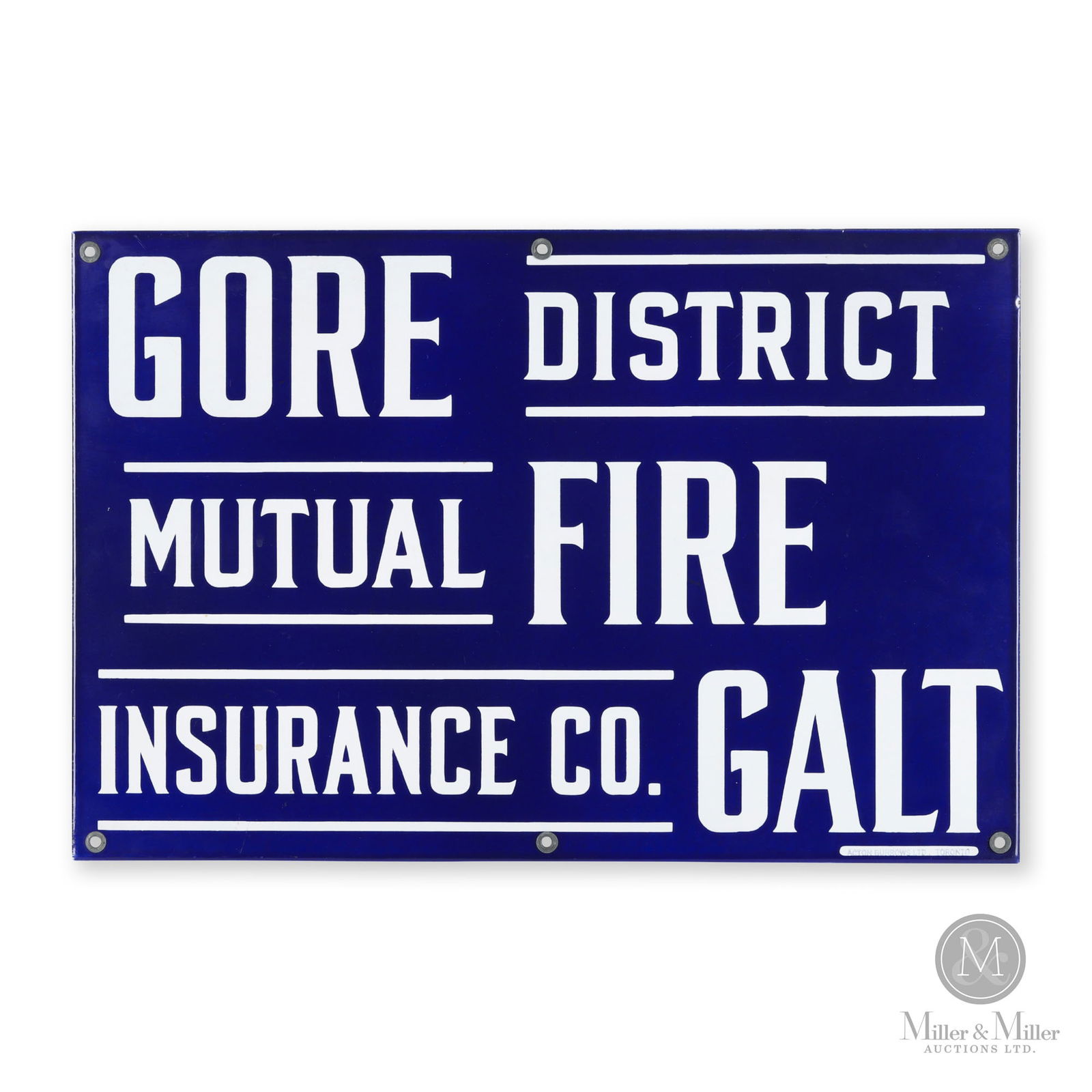 Gore District Mutual Fire Insurance Co, Galt Sign (1 of 5)