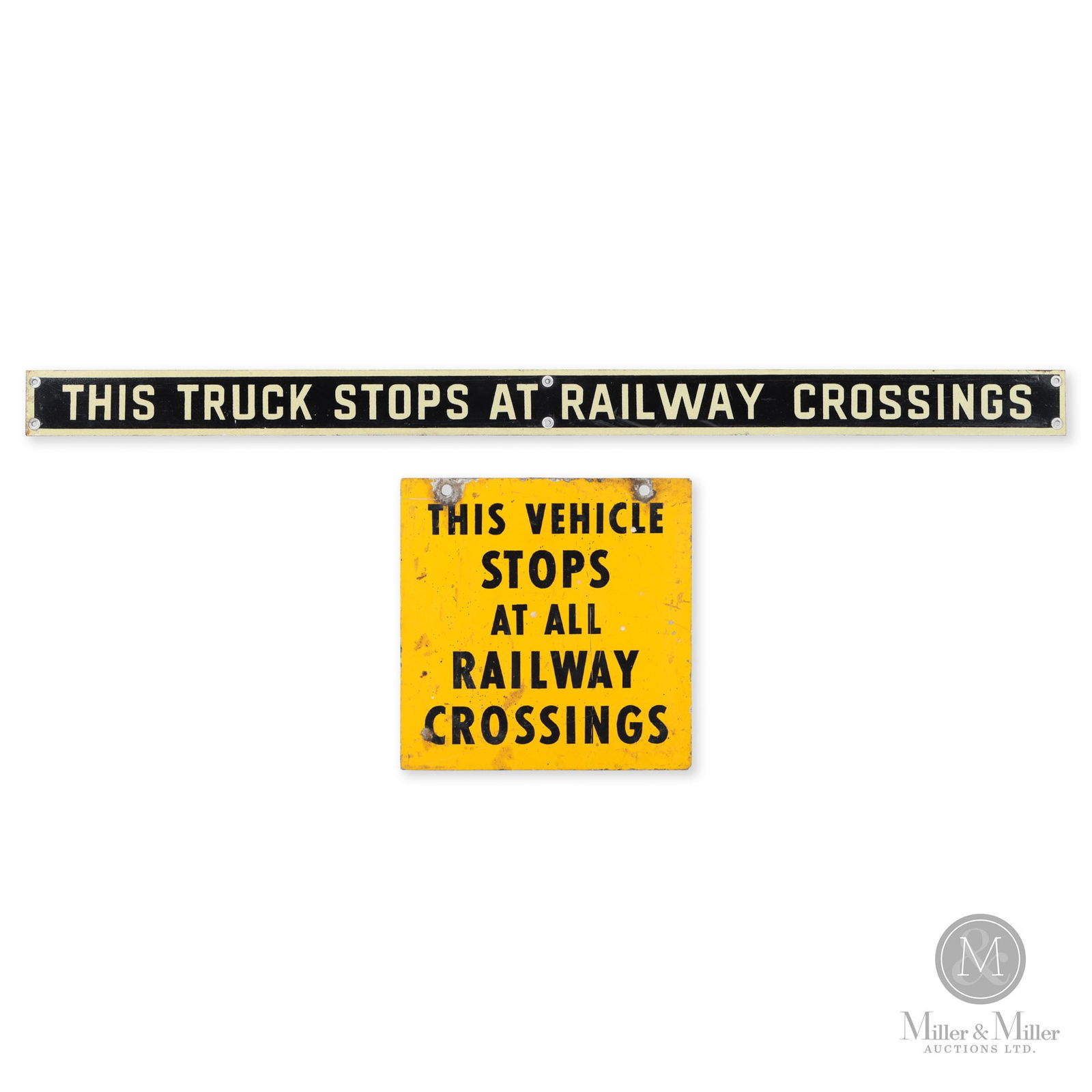 Railway Crossing Stop Advisory Signs (1 of 7)