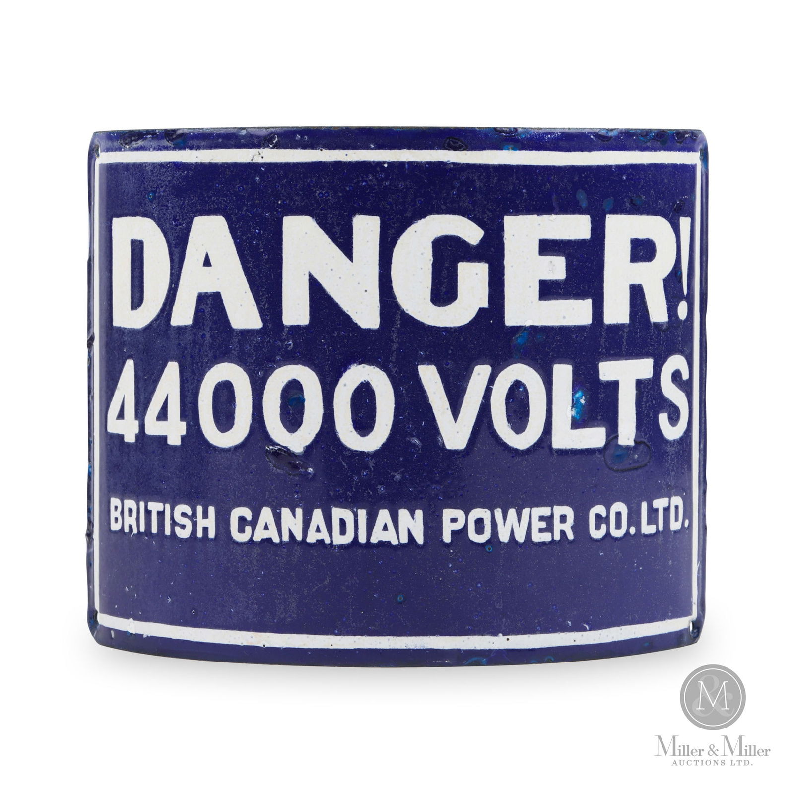 British Canadian Power Co. 44000 Volts Danger Sign (1 of 6)