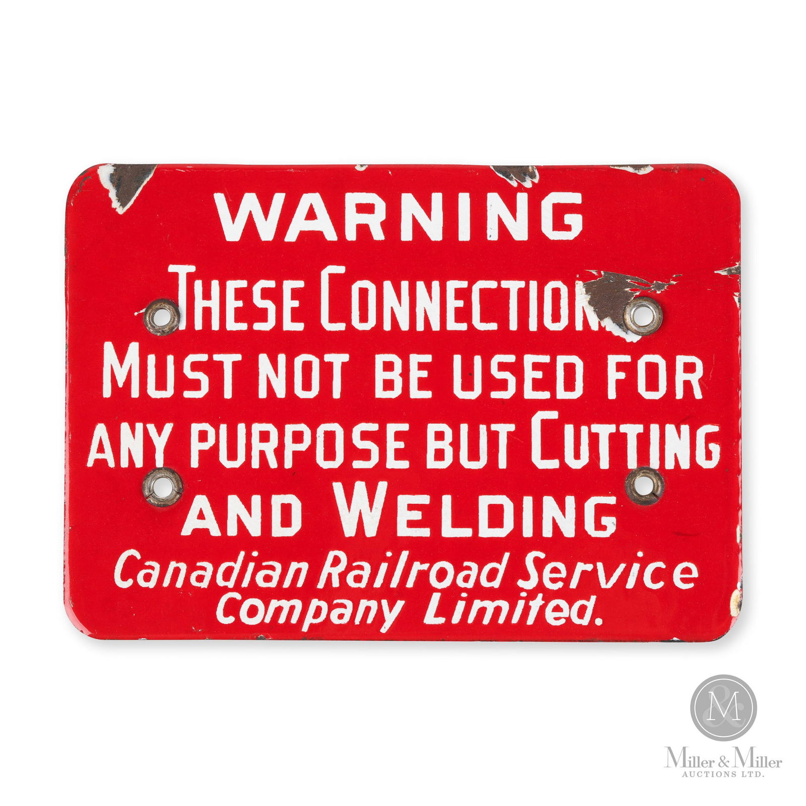 Canadian Railroad Service Co. Warning Sign (1 of 4)