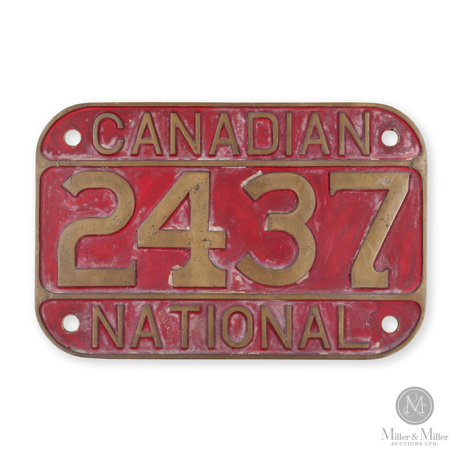 Canadian National Number Plate 2437 Auction