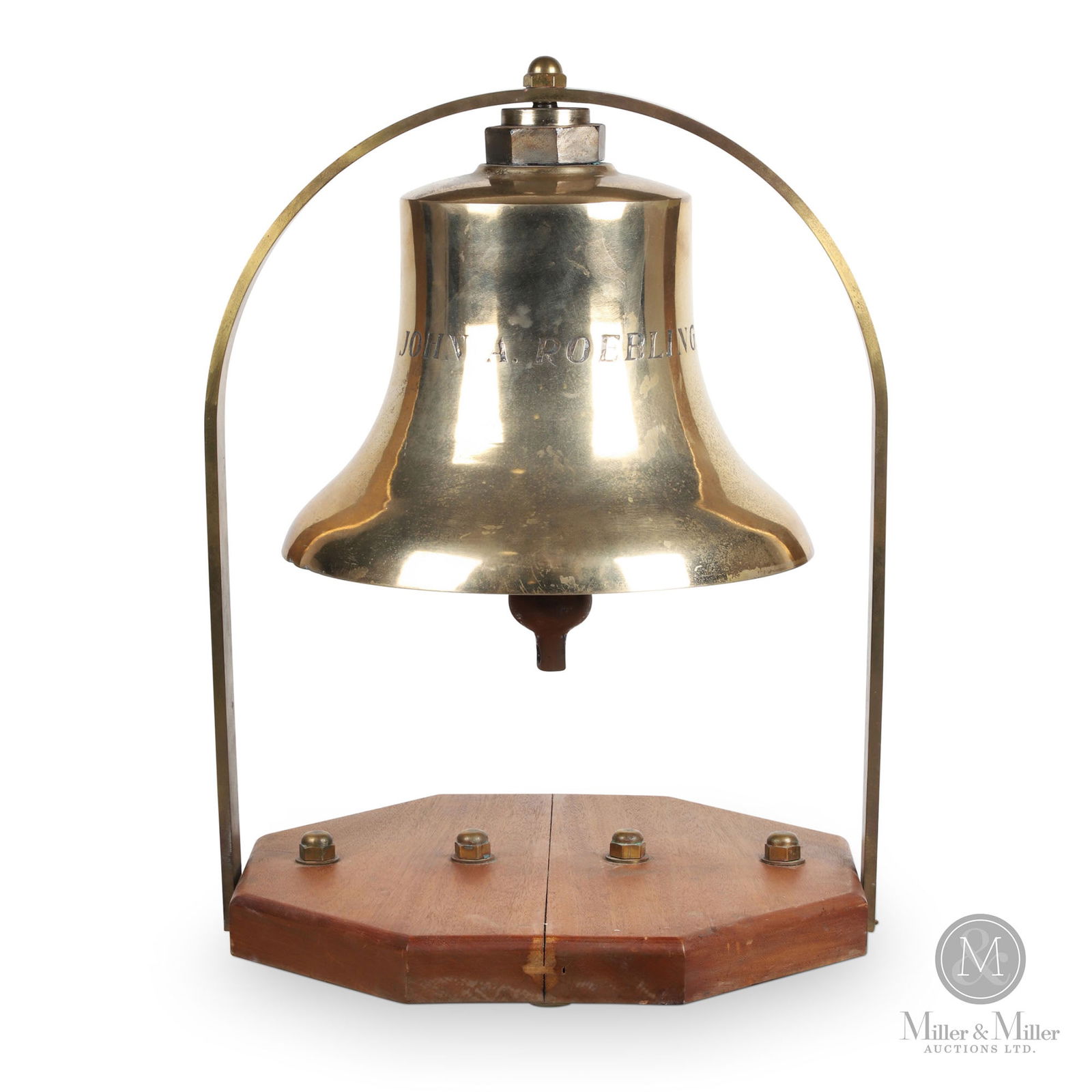 John A. Roebling Brass Ship's Bell (1 of 8)