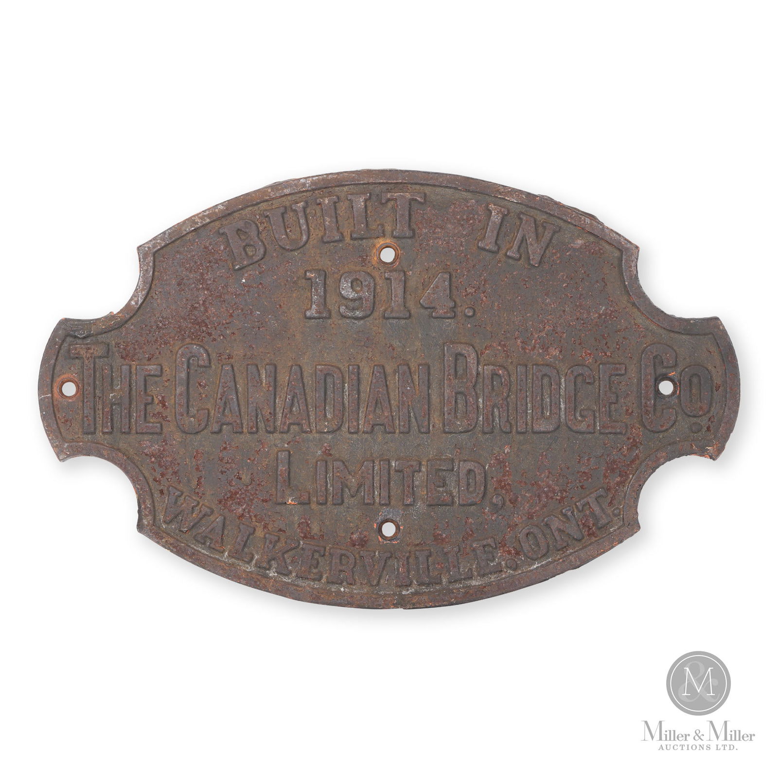 The Canada Bridge Co. Walkerville Bridge Plaque (1 of 4)