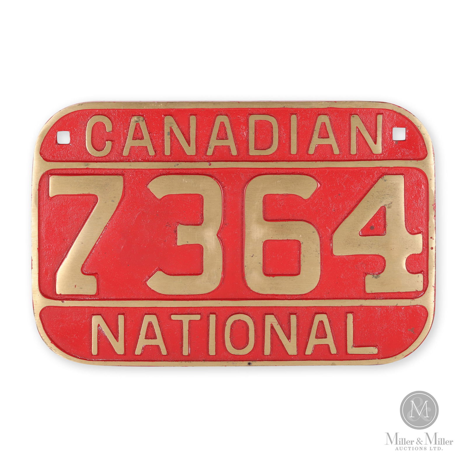 Canadian National Locomotive Number Plate 7364 (1 of 4)