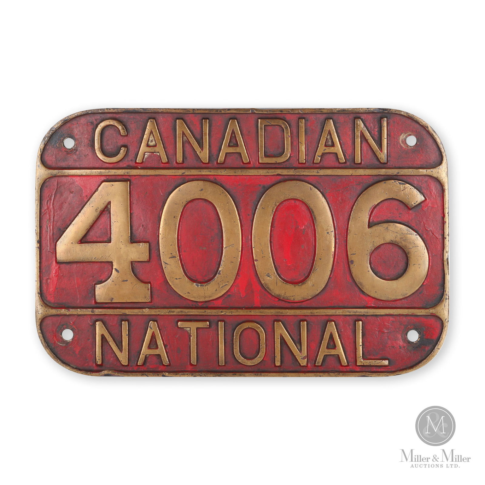 Canadian National Locomotive Number Plate 4006 (1 of 4)