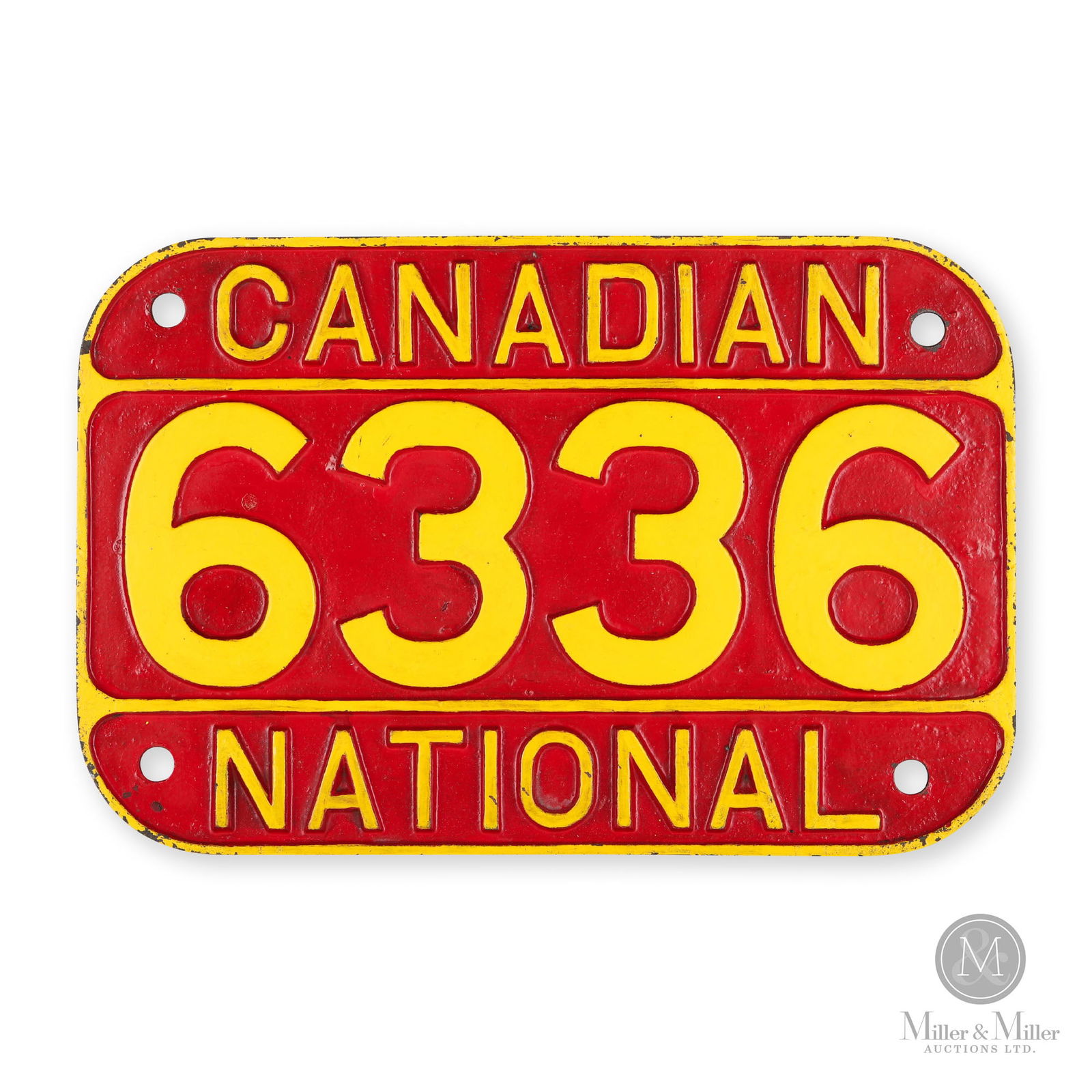 Canadian National Locomotive Number Plate 6336 (1 of 5)