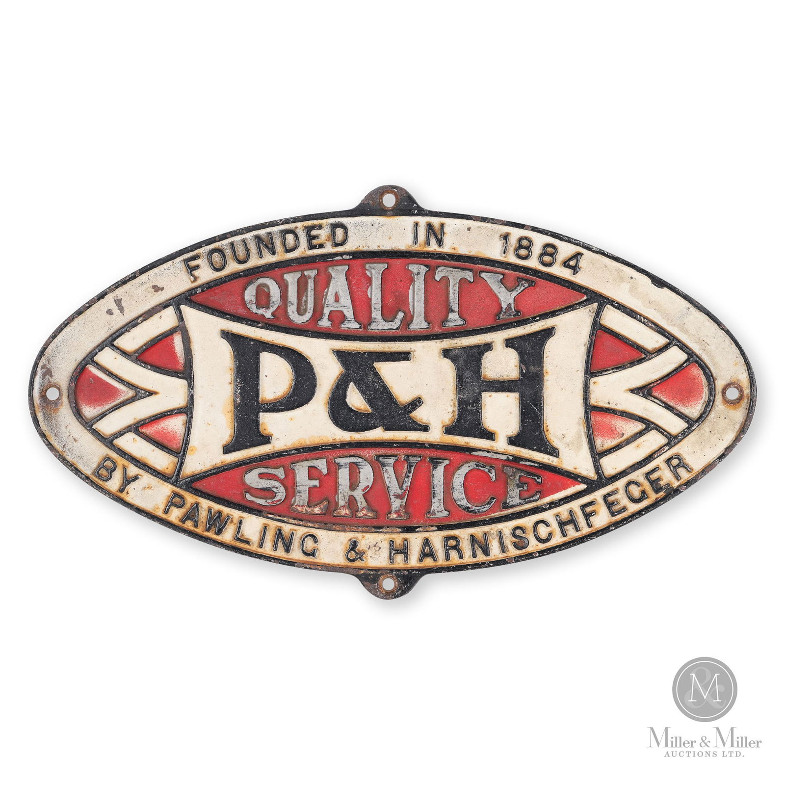 Pawling & Harnischfeger Crane Builder's Plate (1 of 3)