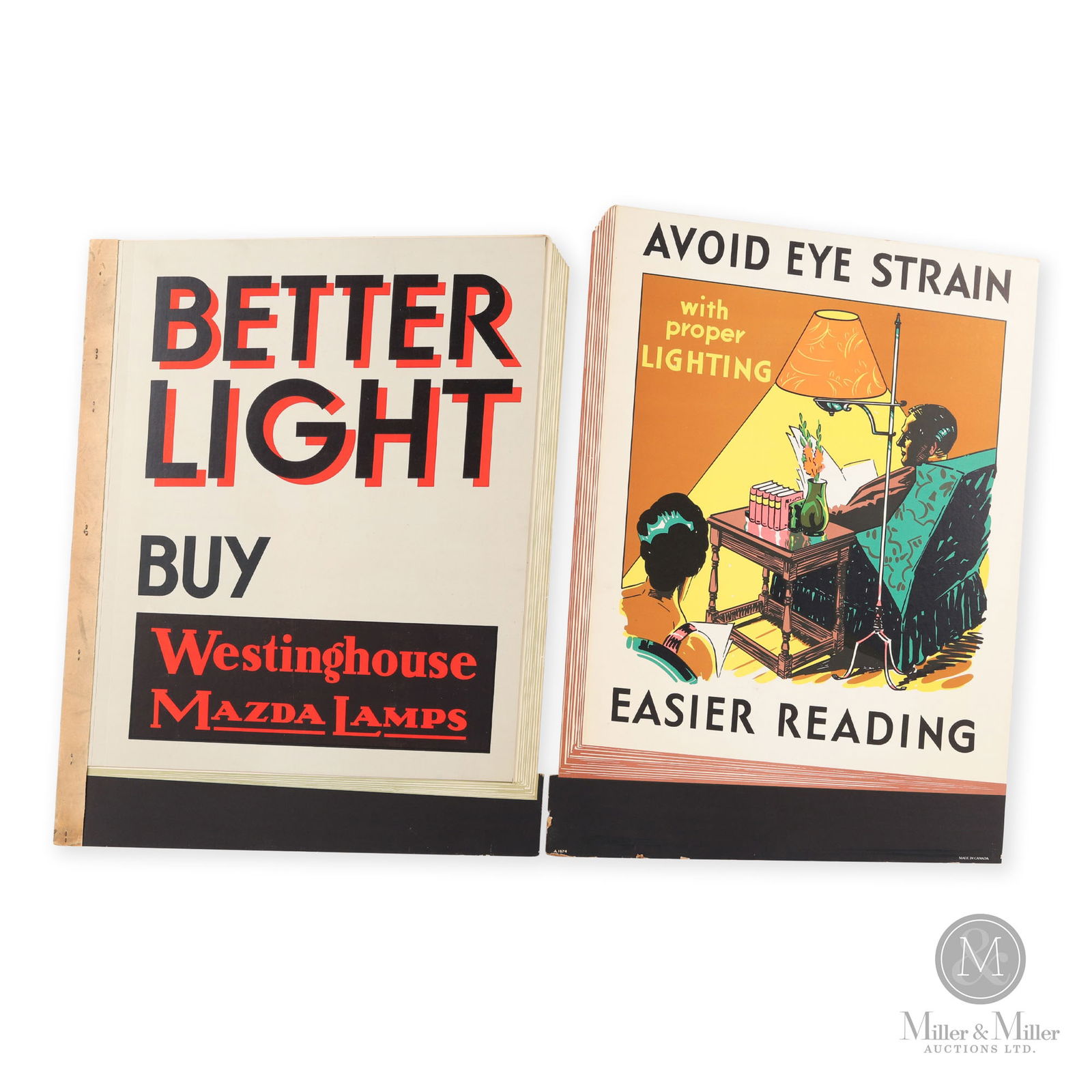 Westinghouse Mazda Lamps Tri-Fold Counter Display (1 of 9)