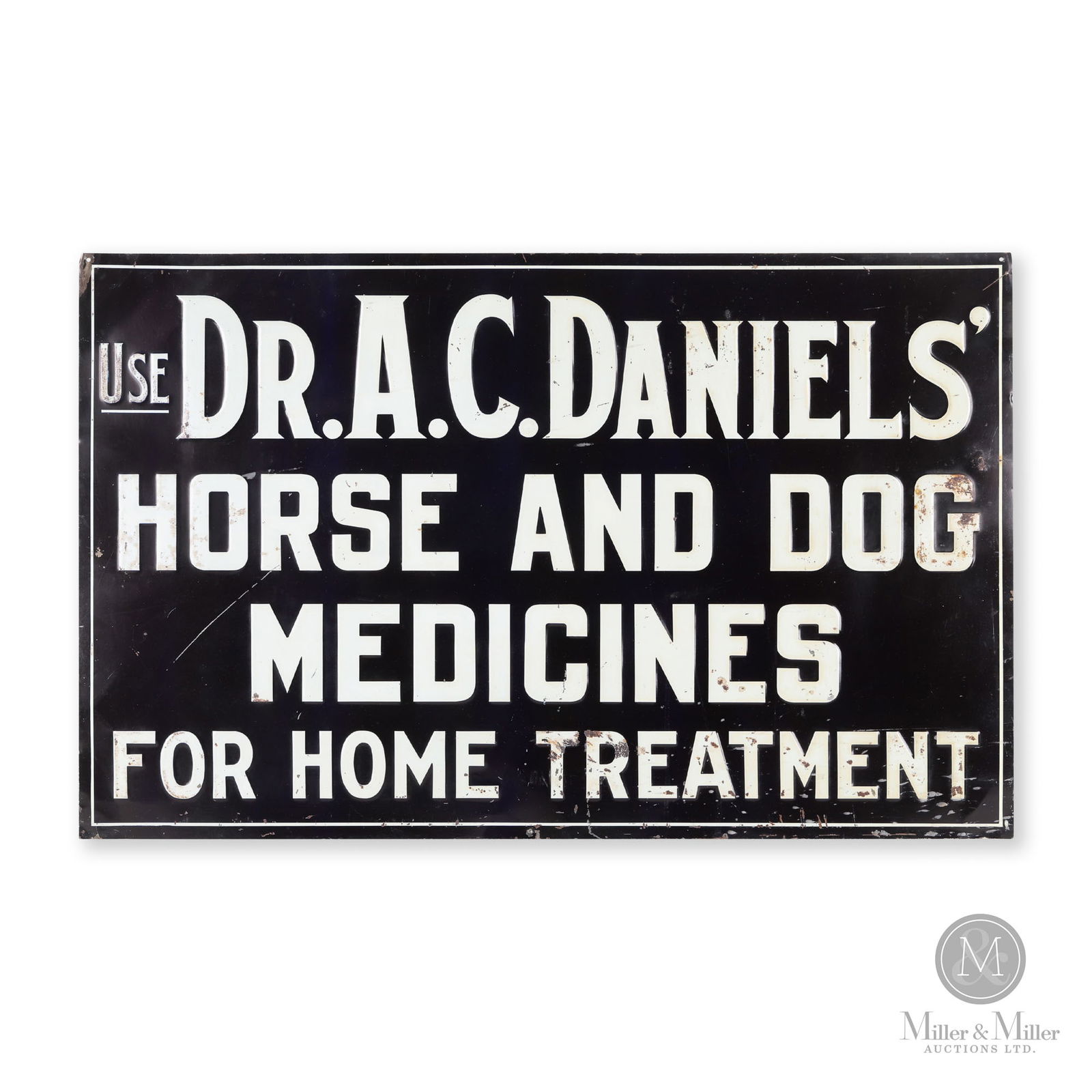 Dr. A. C. Daniels' Horse & Dog Medicines Sign (1 of 5)