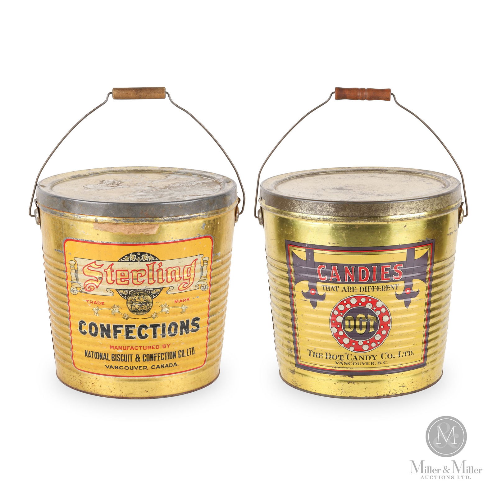 Dot Candies "Grocer's Mixture" Pail & Sterling Confections, Vancouver Candy Pail (1 of 14)