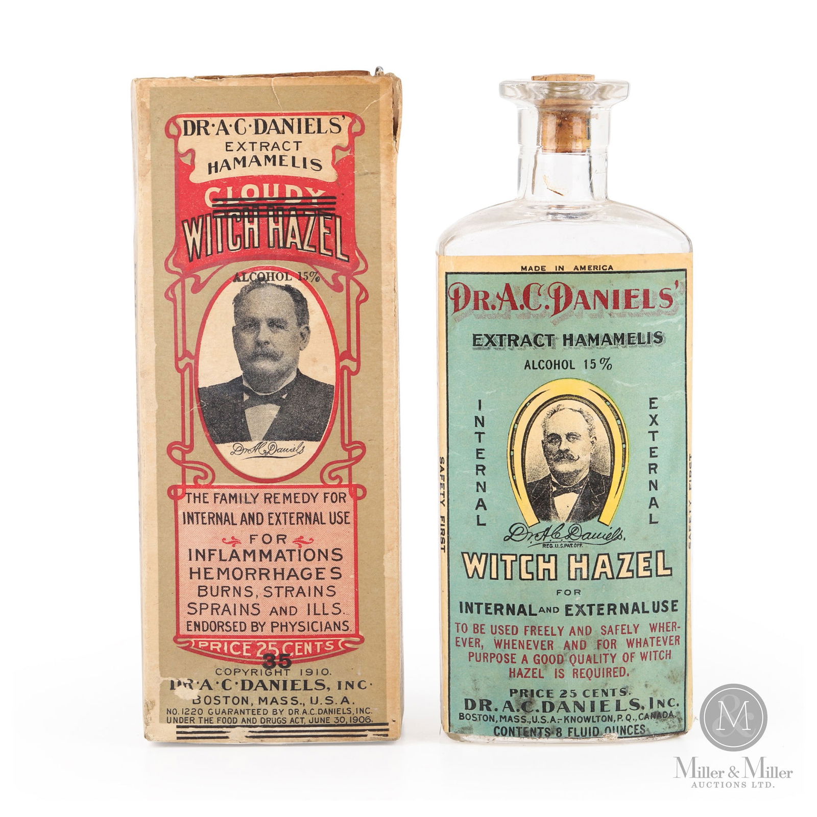 Dr. A.C. Daniels' Veterinary Witch Hazel Bottle (1 of 6)