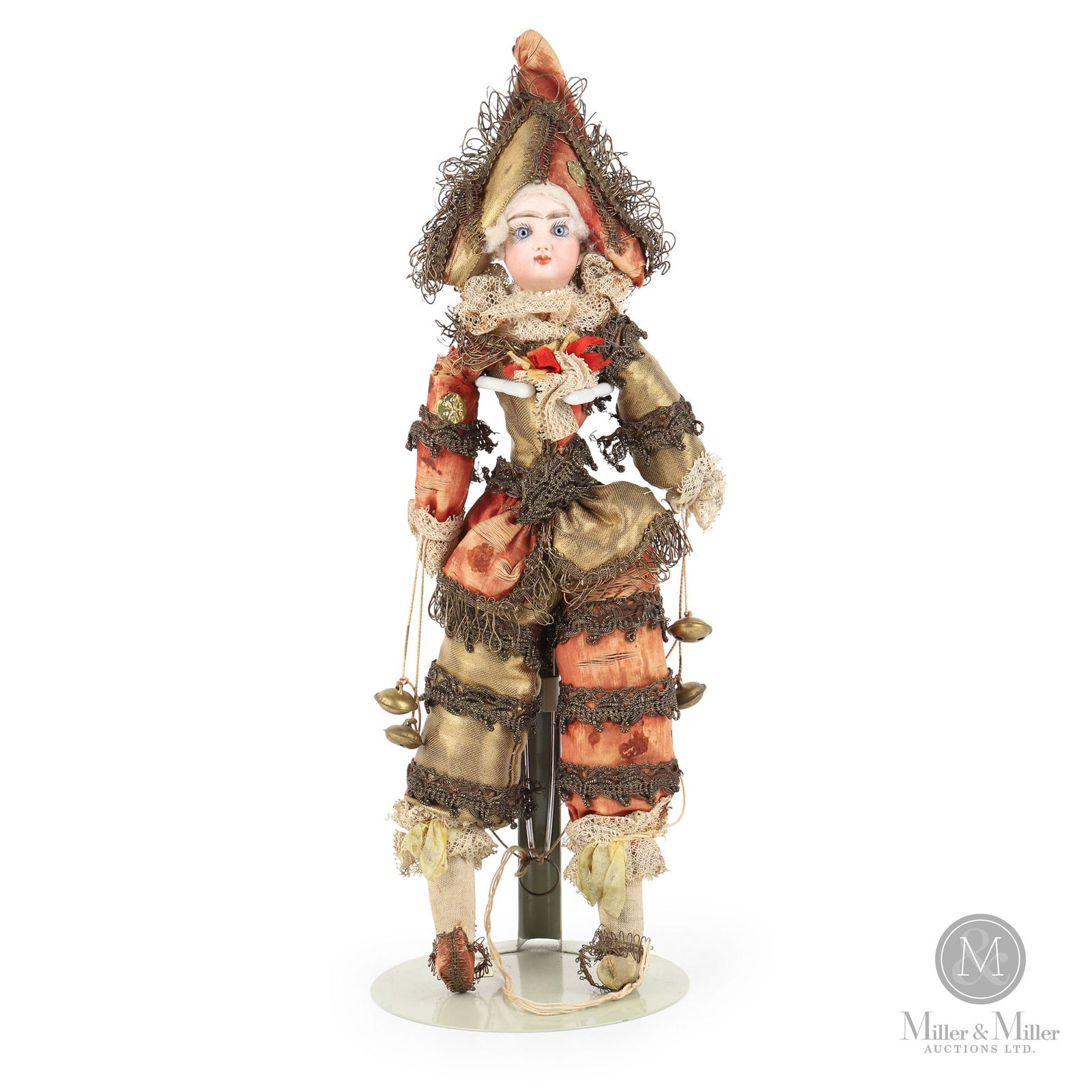 French Bisque Pulcinella Marionette Doll (1 of 5)