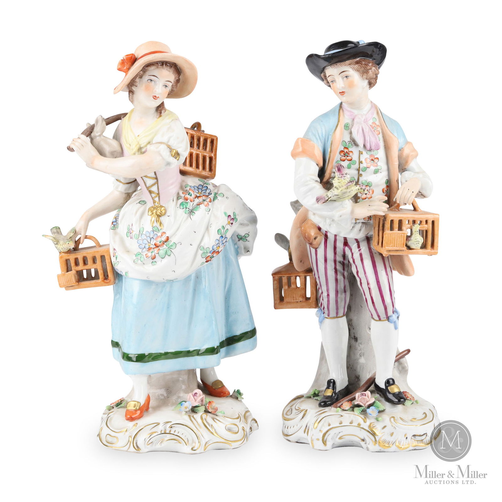 Couple with Bird Cages Figurines (1 of 9)