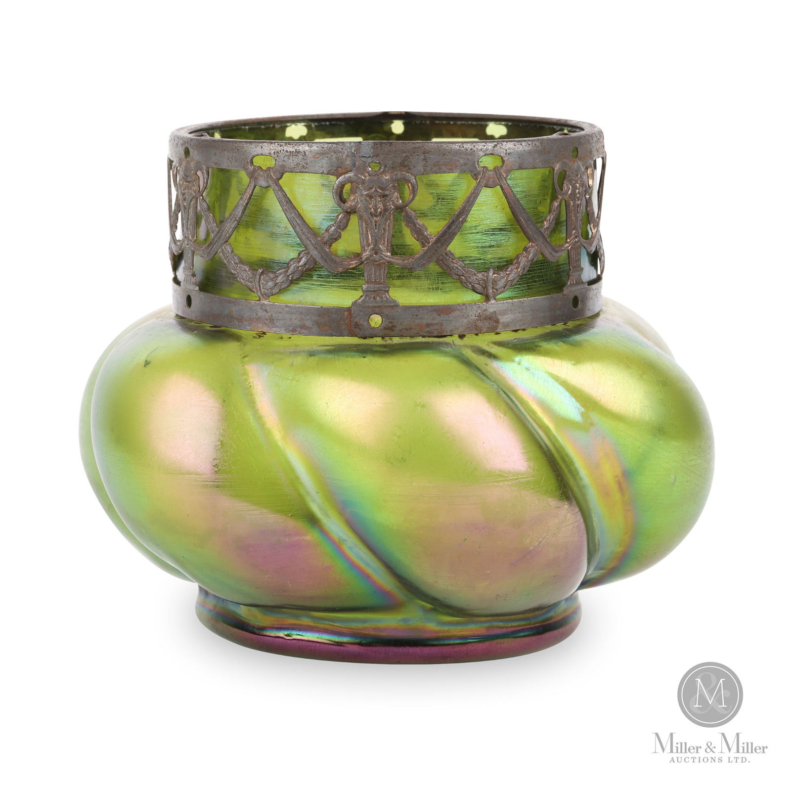 Czech Iridescent Art Glass Vase (1 of 9)
