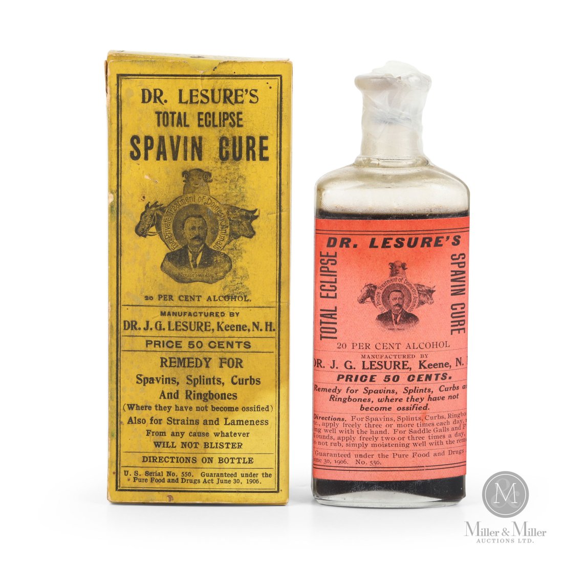 Dr. Lesure's Spavin Cure Bottle in Box (1 of 9)