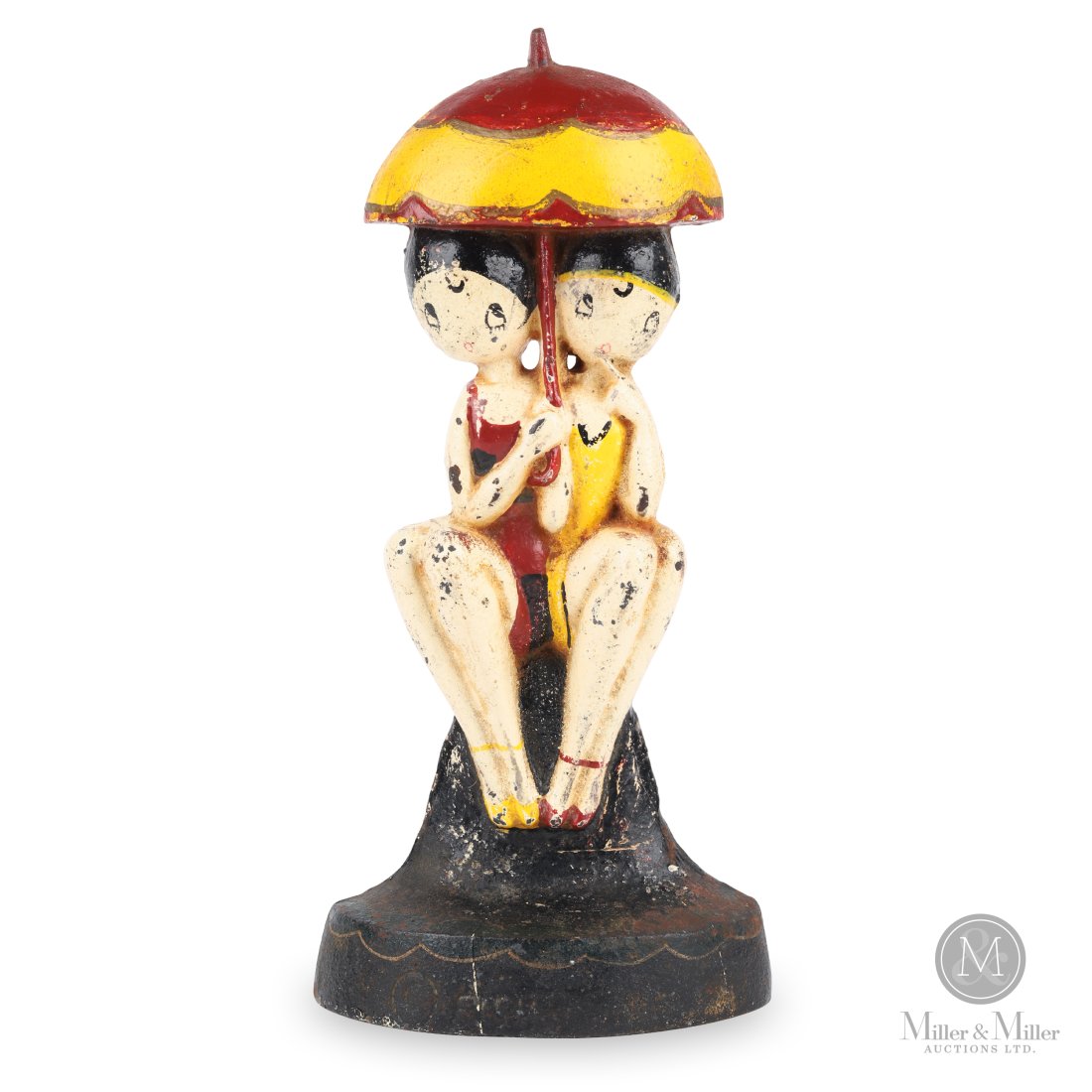 Hubley Bathing Beauties Cast Iron Door Stop (1 of 6)