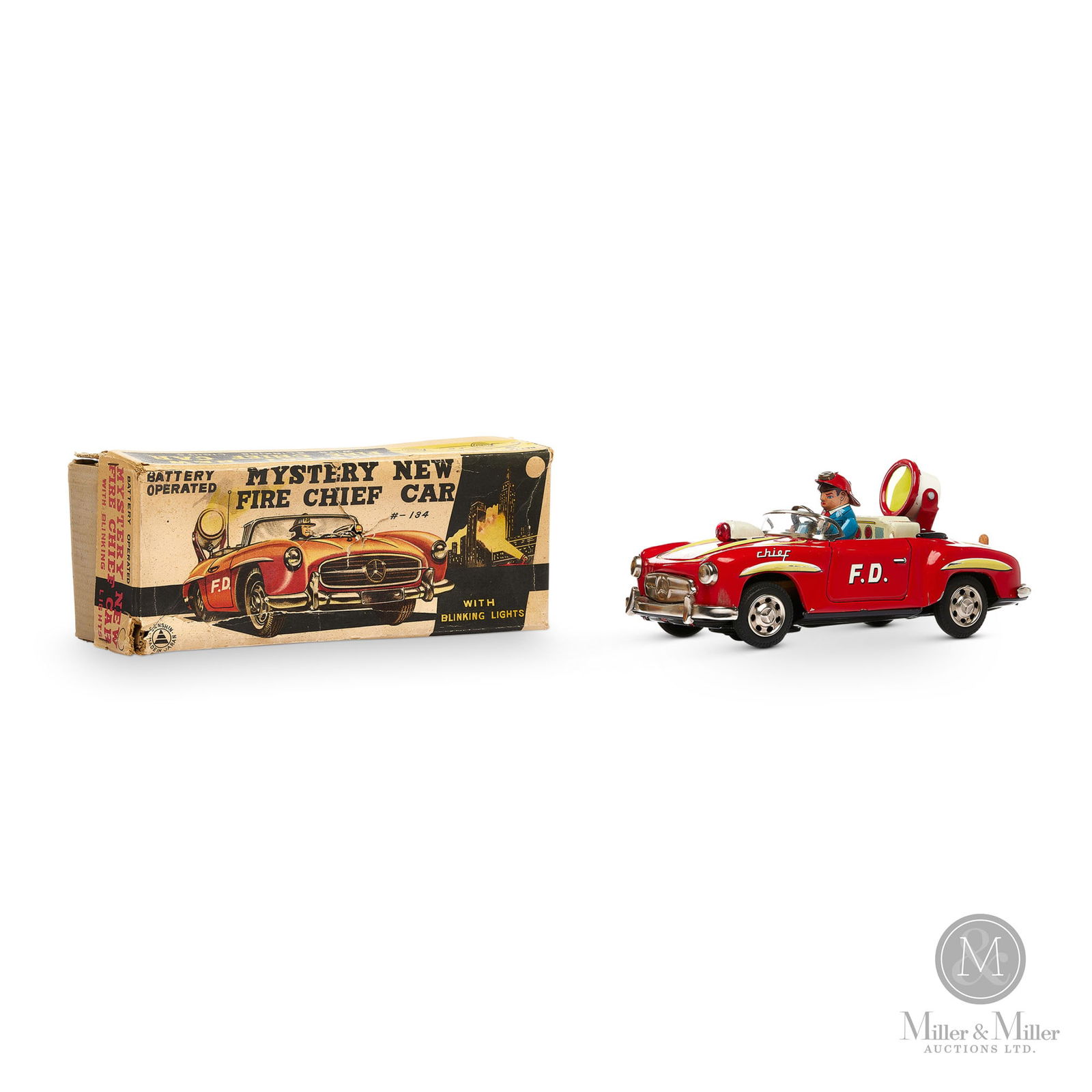 Sanshin, Japan No. 134 Mystery New Fire Chief Car (1 of 13)