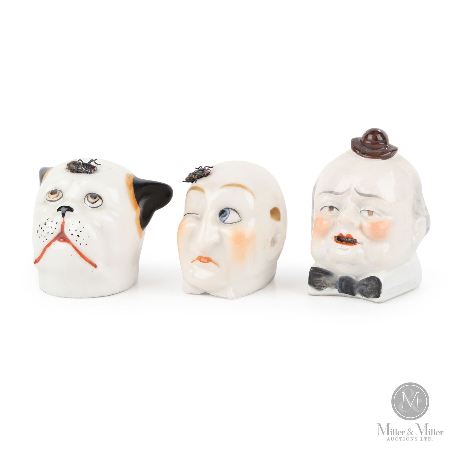 Figural Porcelain Head Sewing Measuring Tapes (1 of 11)