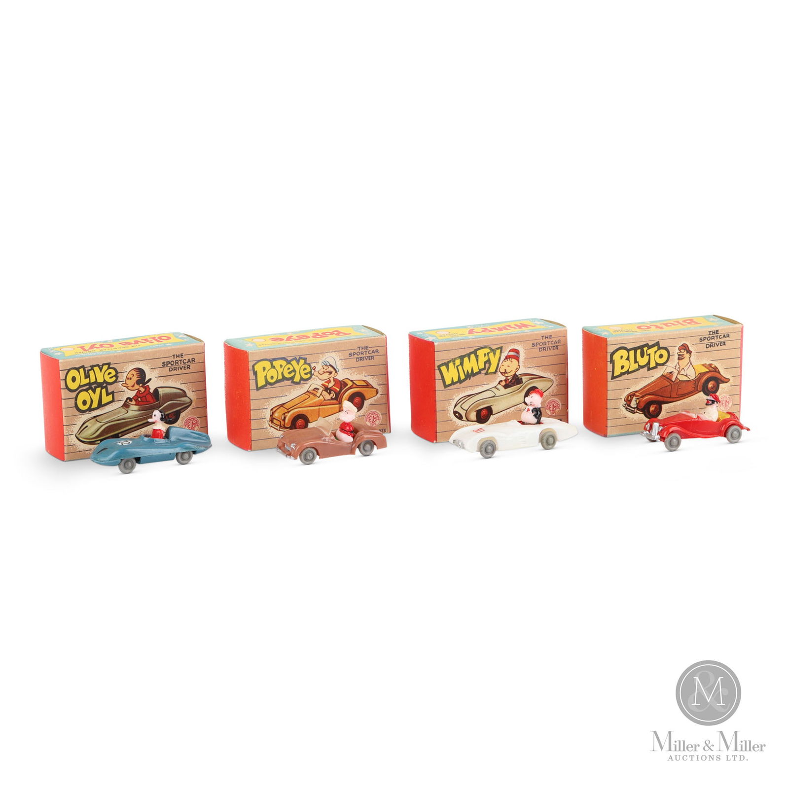 Marx "ELM" Popeye Character Cars (1 of 20)