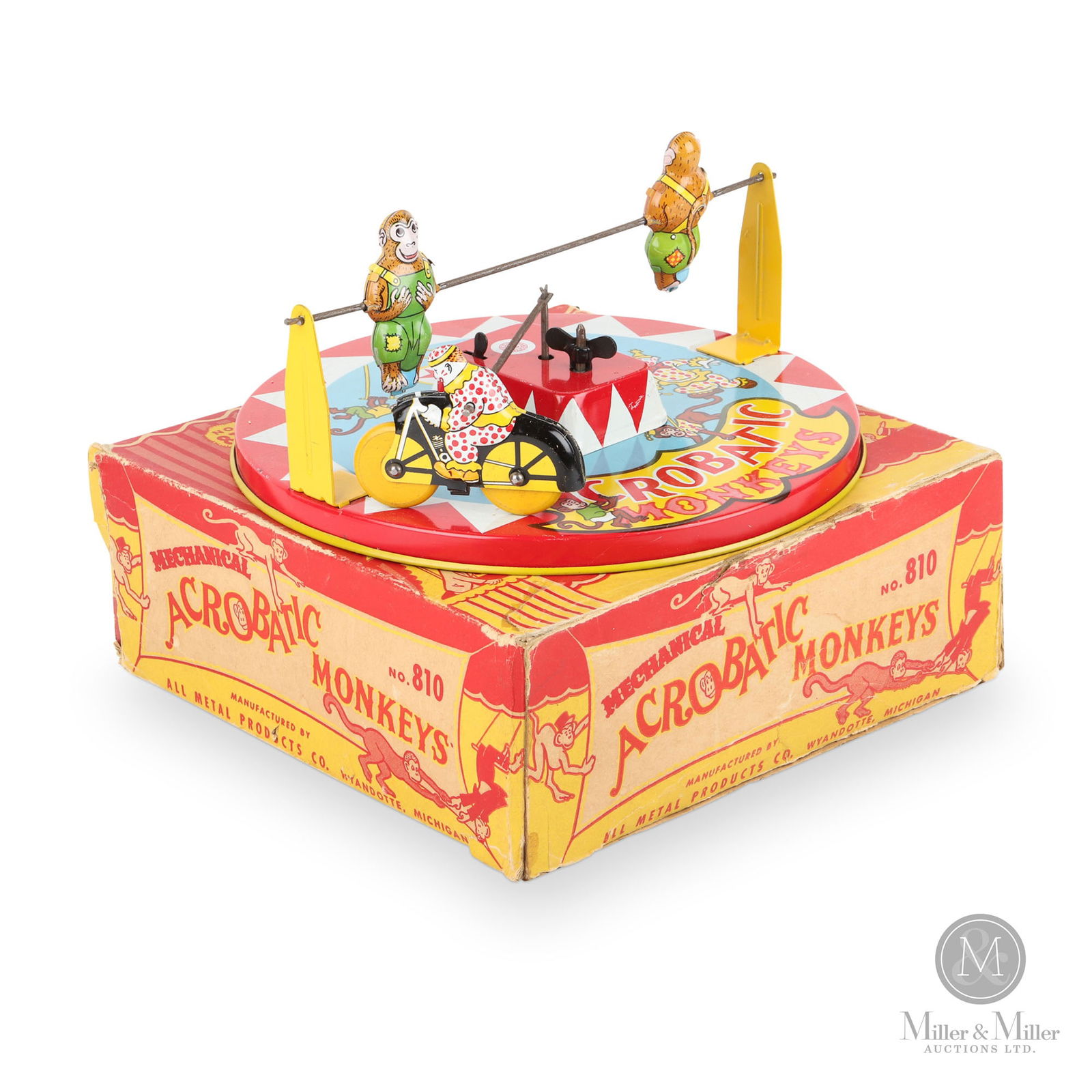 Wyandotte Mechanical Acrobatic Monkeys Toy (1 of 11)