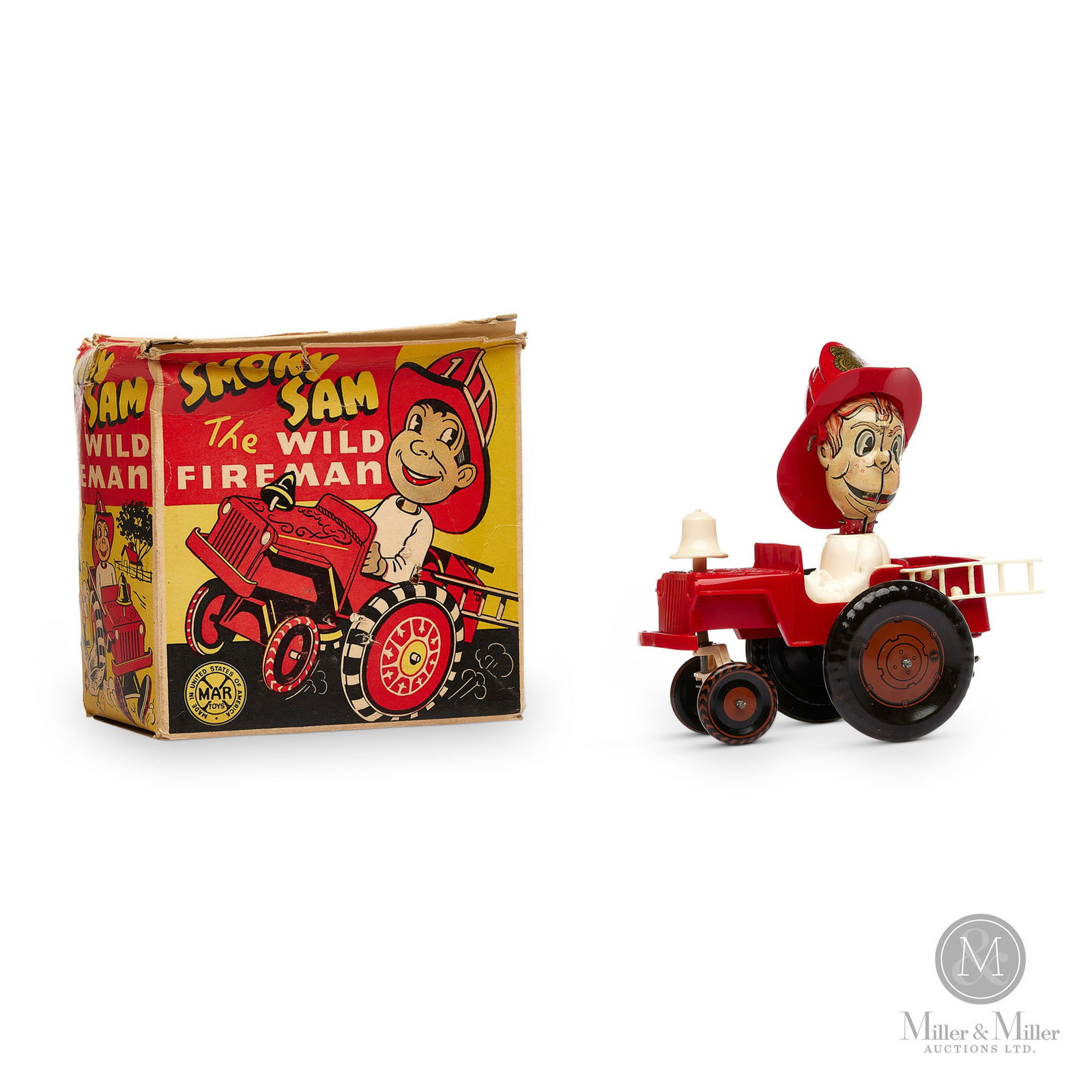 Marx Smoky Sam The Wild Fireman Crazy Car (1 of 10)