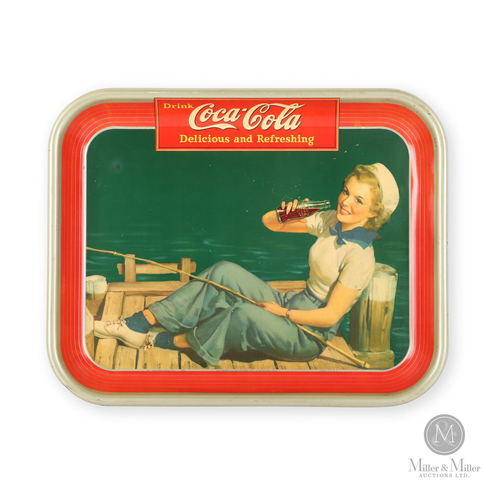 Coca-Cola 1940 "Sailor Girl" Serving Tray (1 of 11)