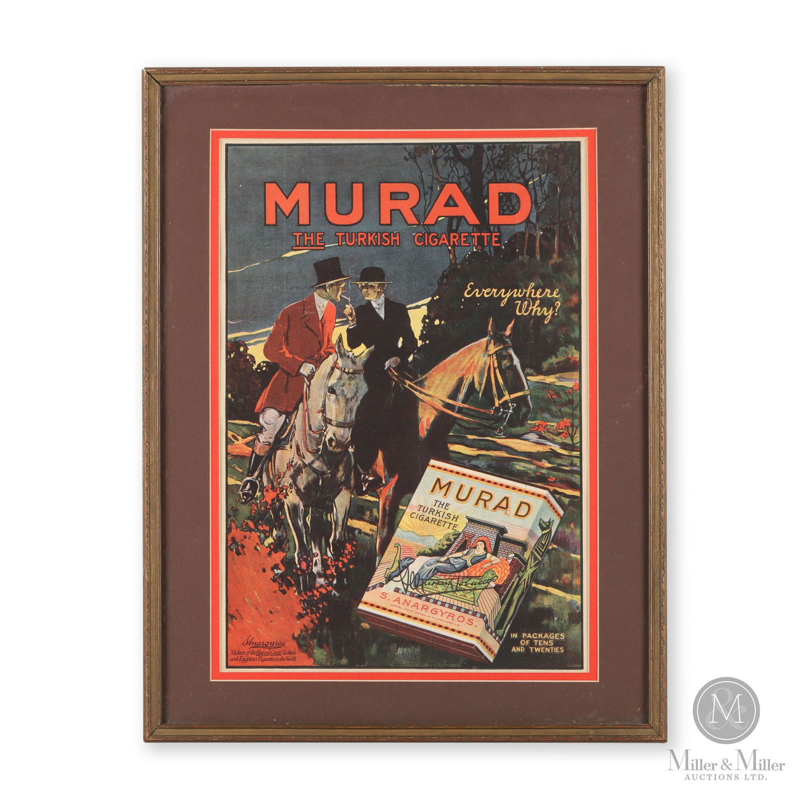 Murad Turkish Cigarettes Framed Lithograph (1 of 6)